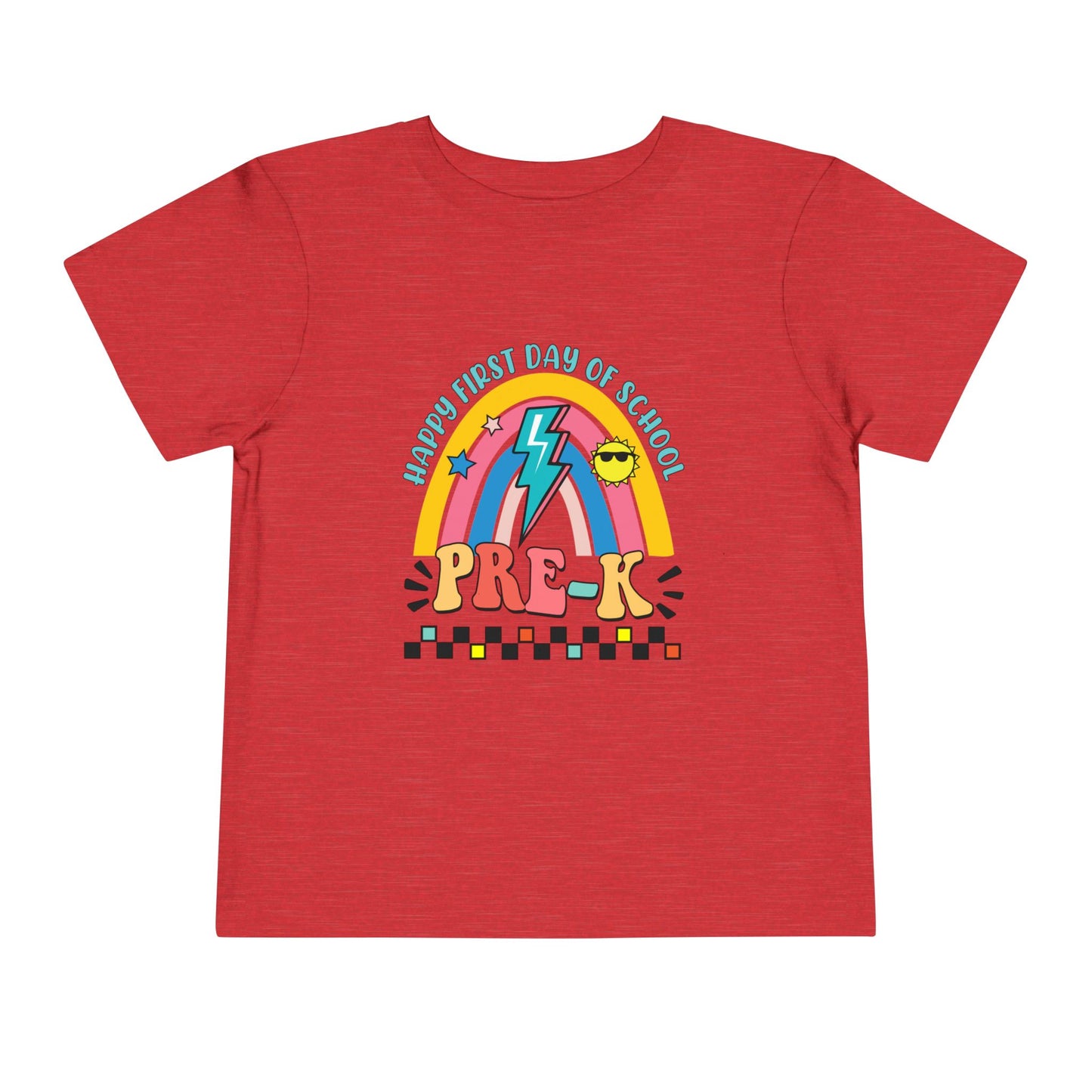 Happy First Day of School - Pre-K Toddler Short Sleeve Tee
