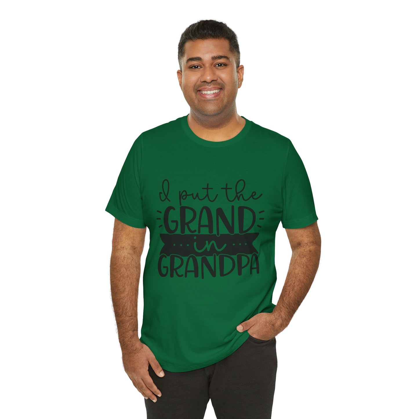 I Put the Grand in Grandpa Jersey Short Sleeve Tee