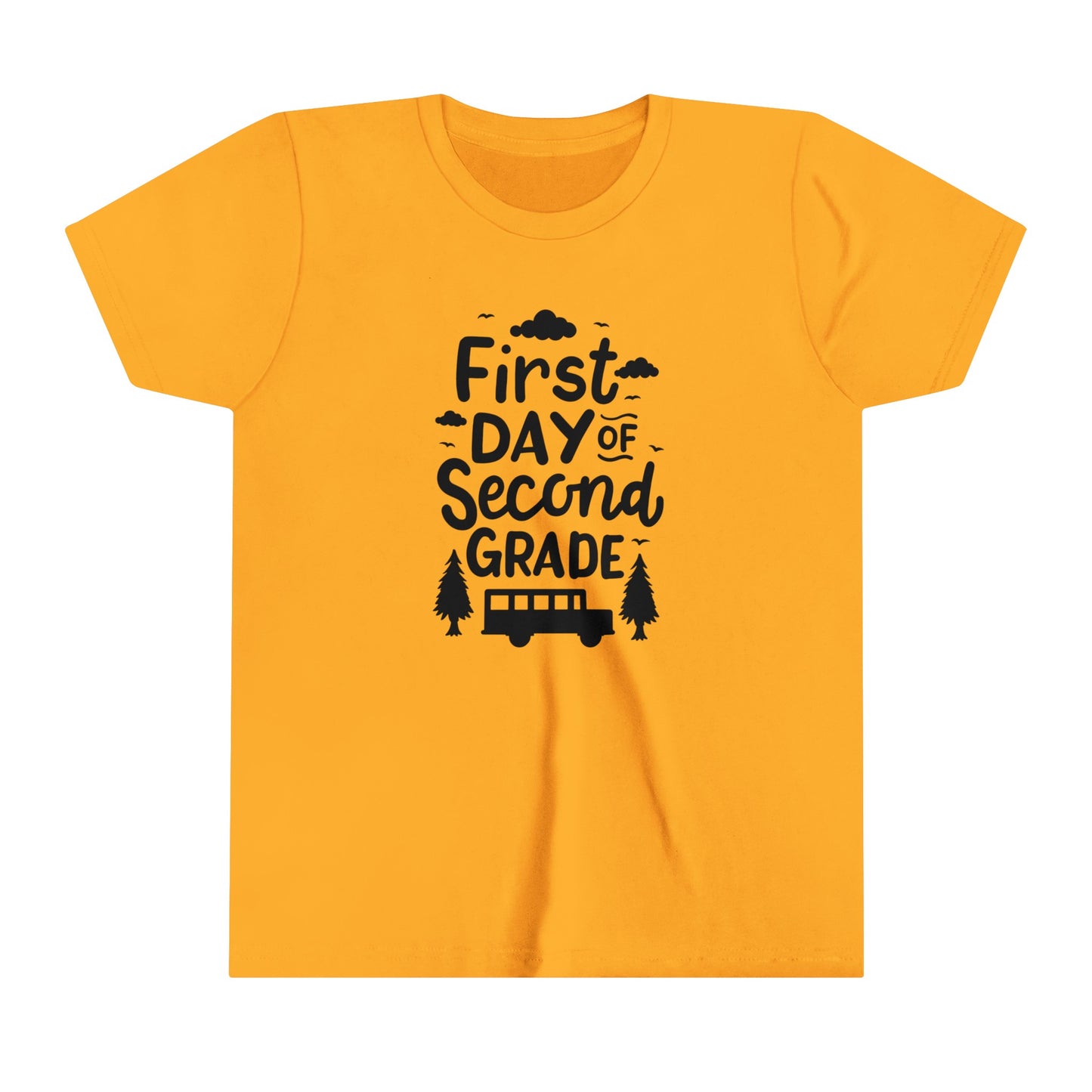 First Day of Second Grade Youth Short Sleeve Tee