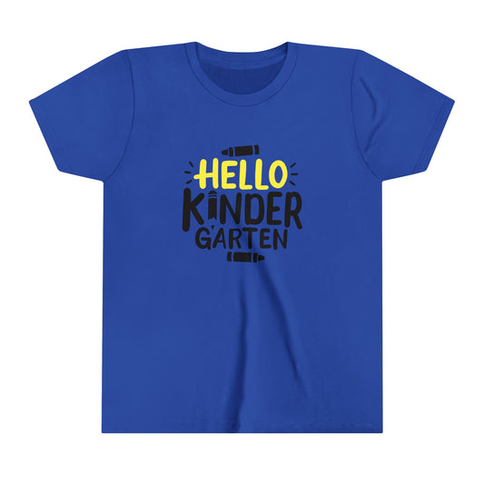 Hello Kindergarten Youth Short Sleeve Tee