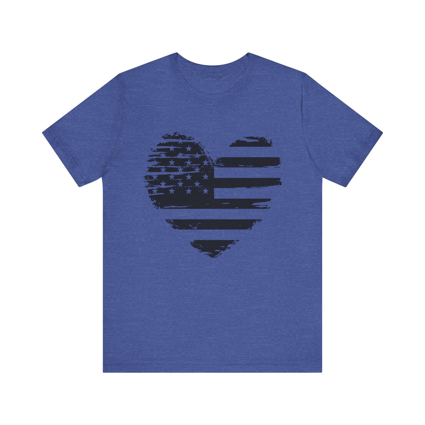 Heart flag Jersey Short Sleeve Tee