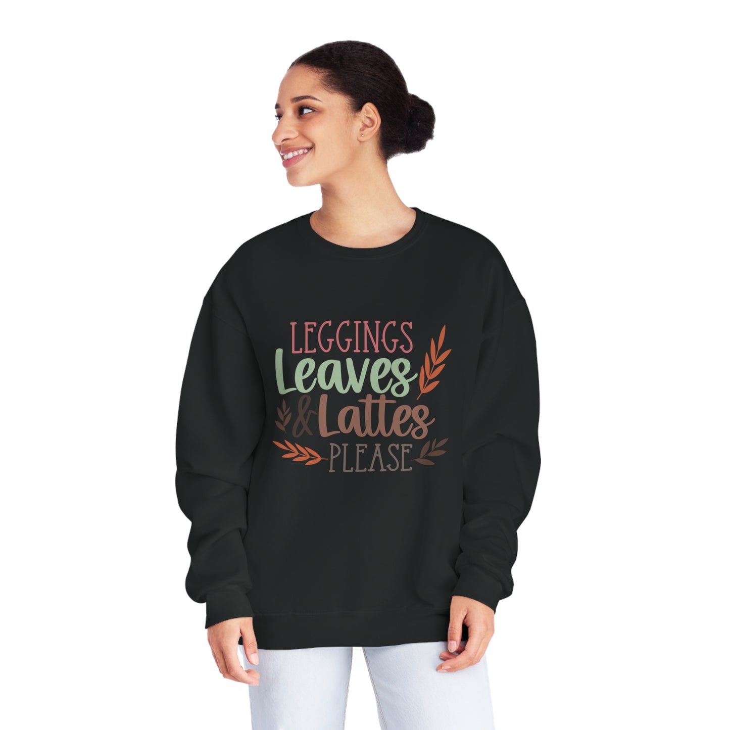 Leggings, Leaves & Lattes Please Crewneck Sweatshirt
