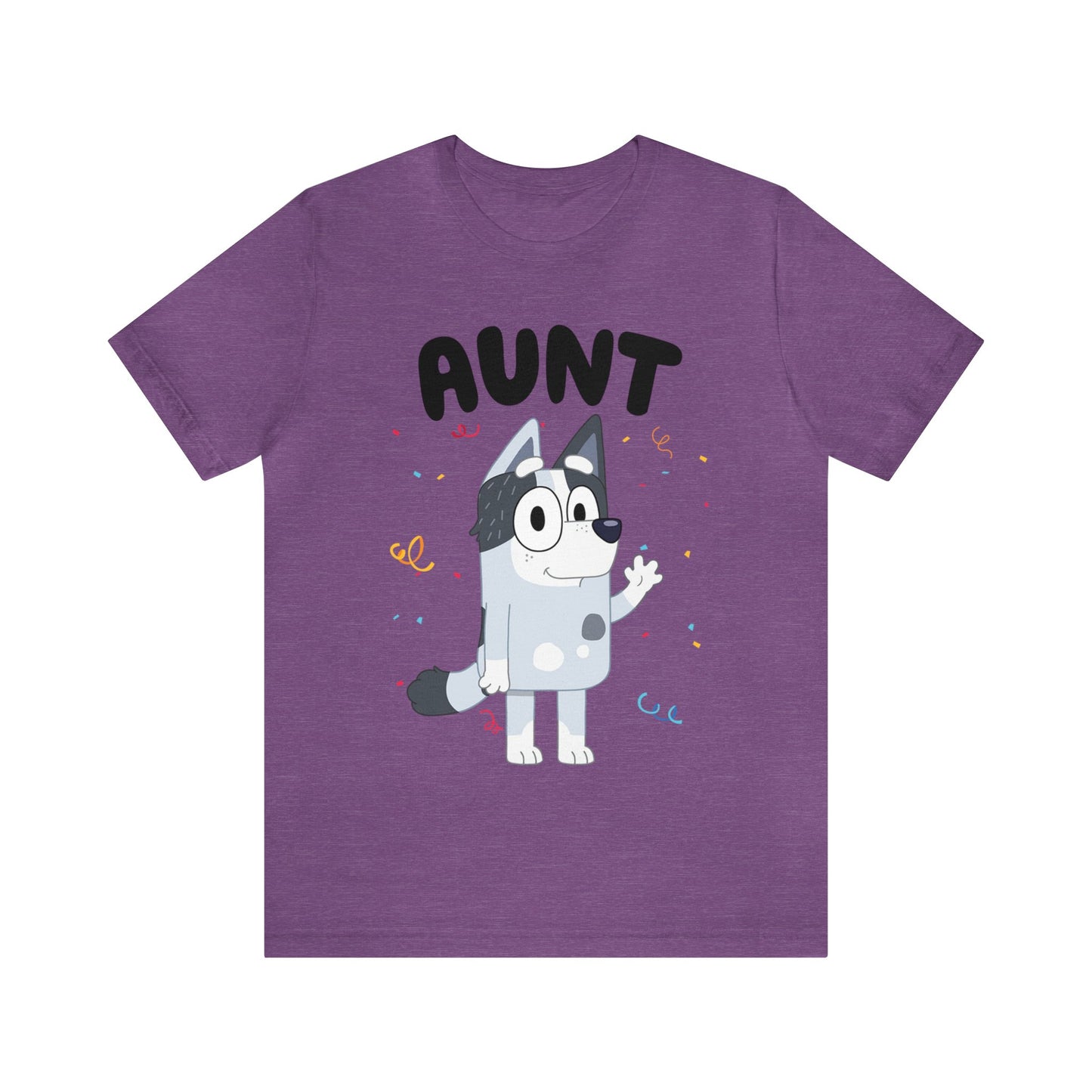 Aunt Bluey Birthday short sleeve Tshirt