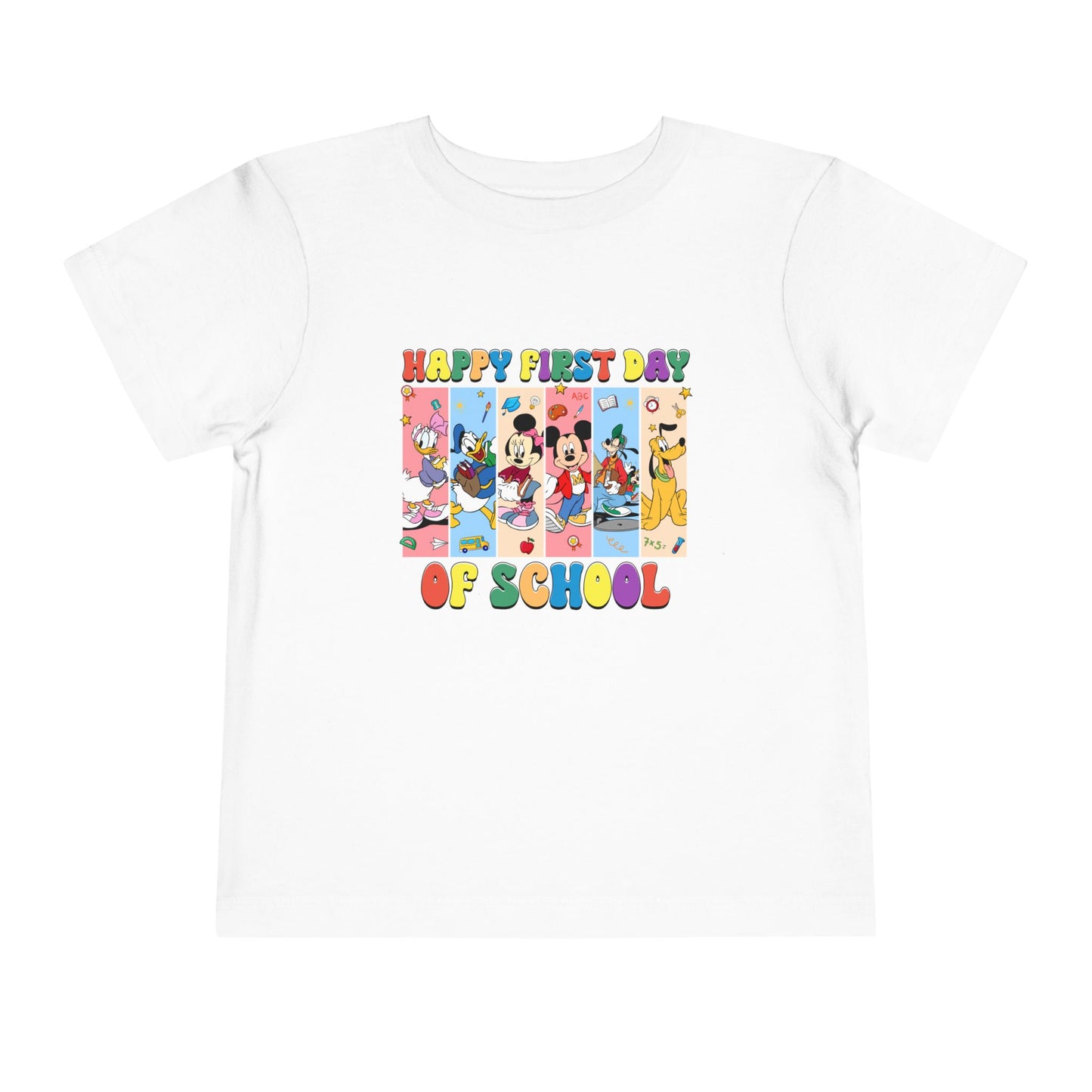 Happy First Day of School Toddler Short Sleeve Tee
