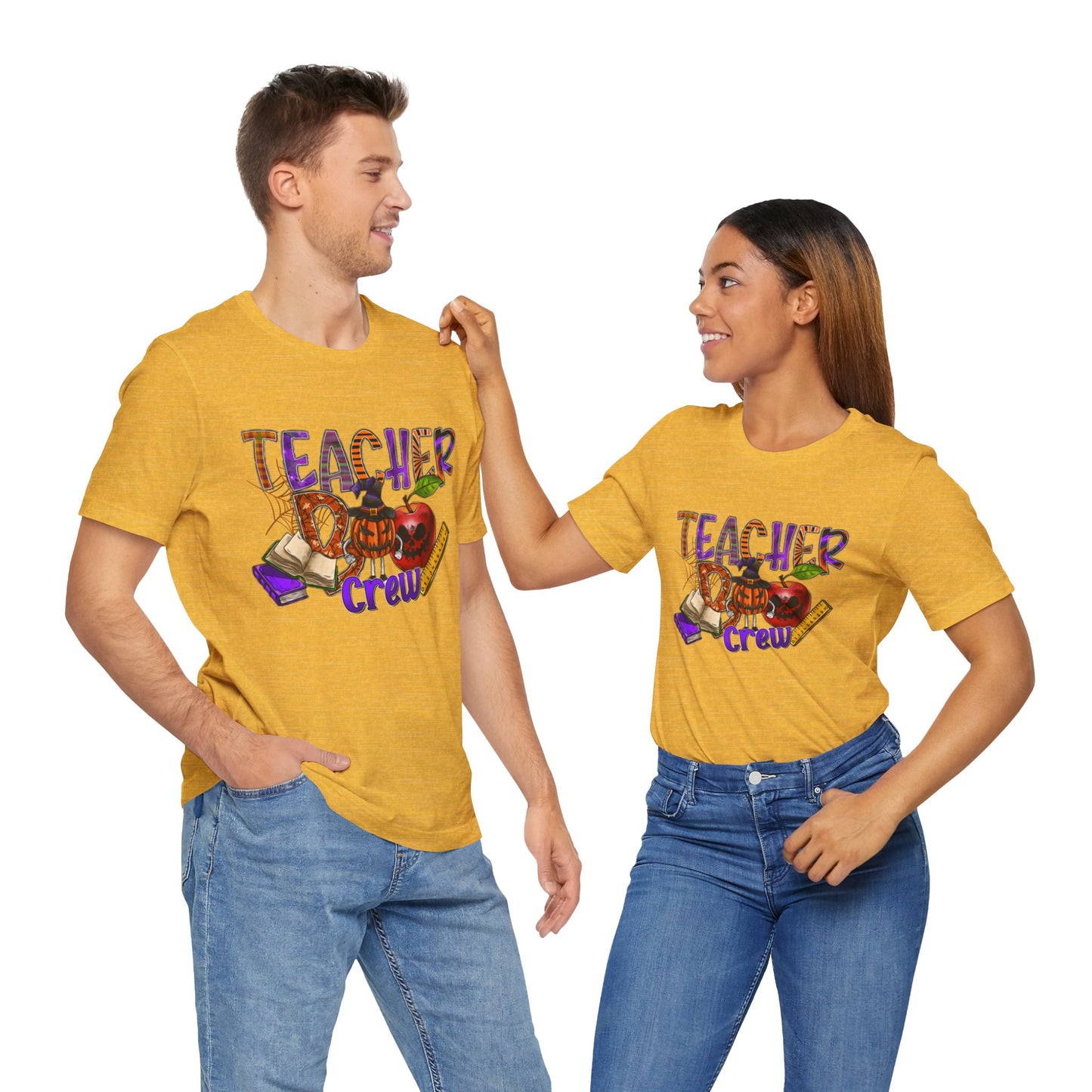 Teacher Boo Crew Jersey Short Sleeve Tee