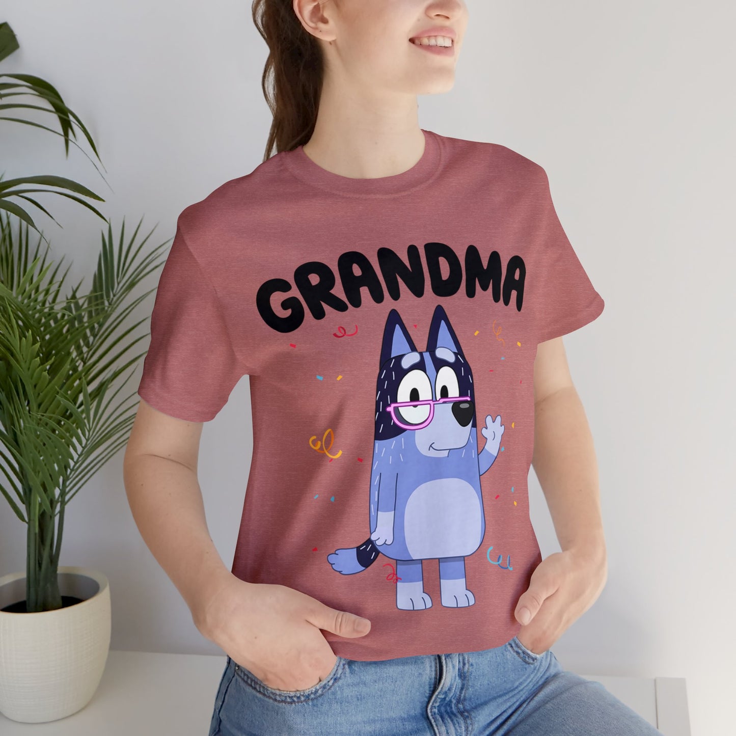 Grandma Bluey Birthday short sleeve Tshirt