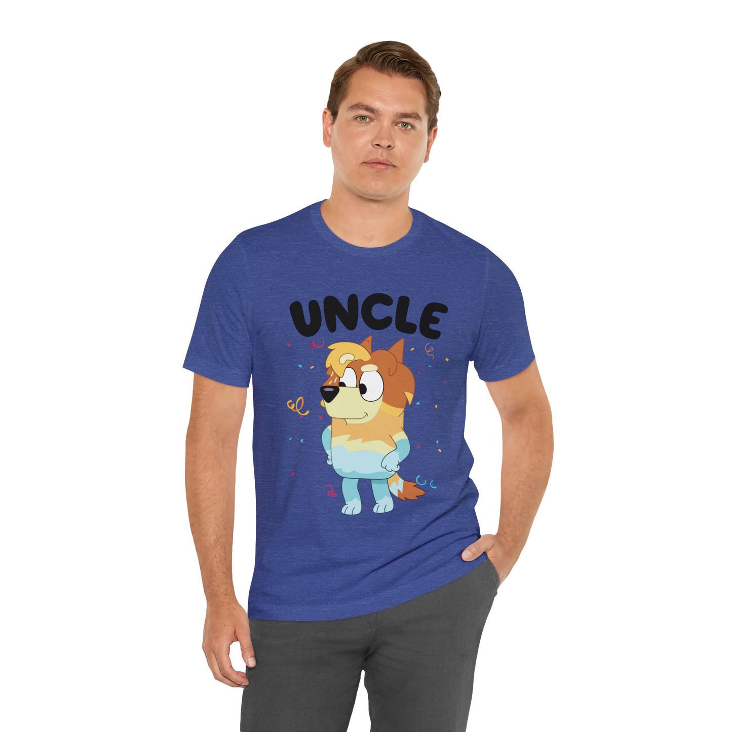 Uncle Bluey Birthday Short sleeve Tshirt