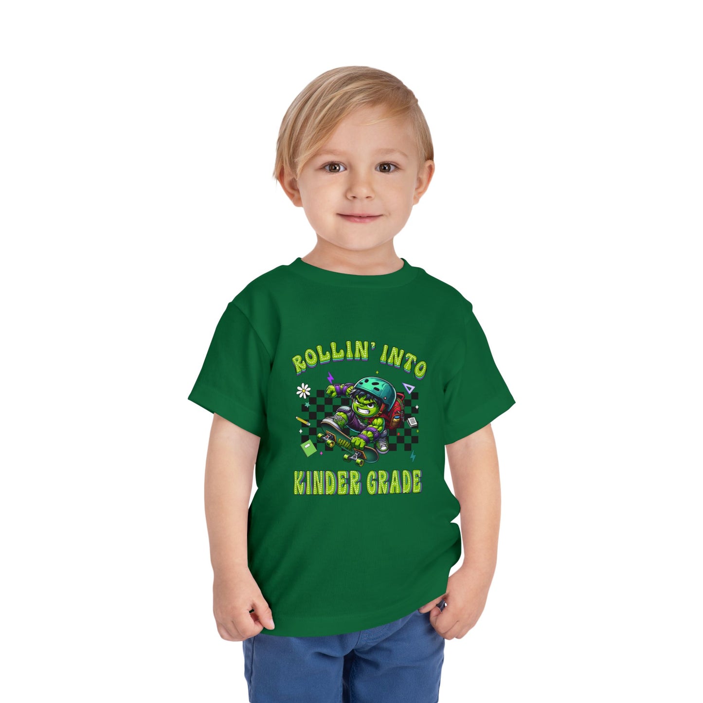 HULK - Rollin' Into Kinder Grade Toddler Short Sleeve Tee