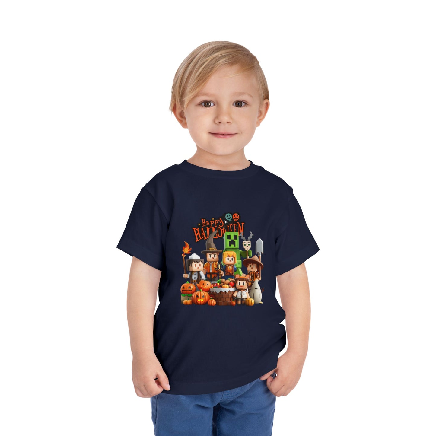 Minecraft Happy Halloween Toddler Short Sleeve Tee