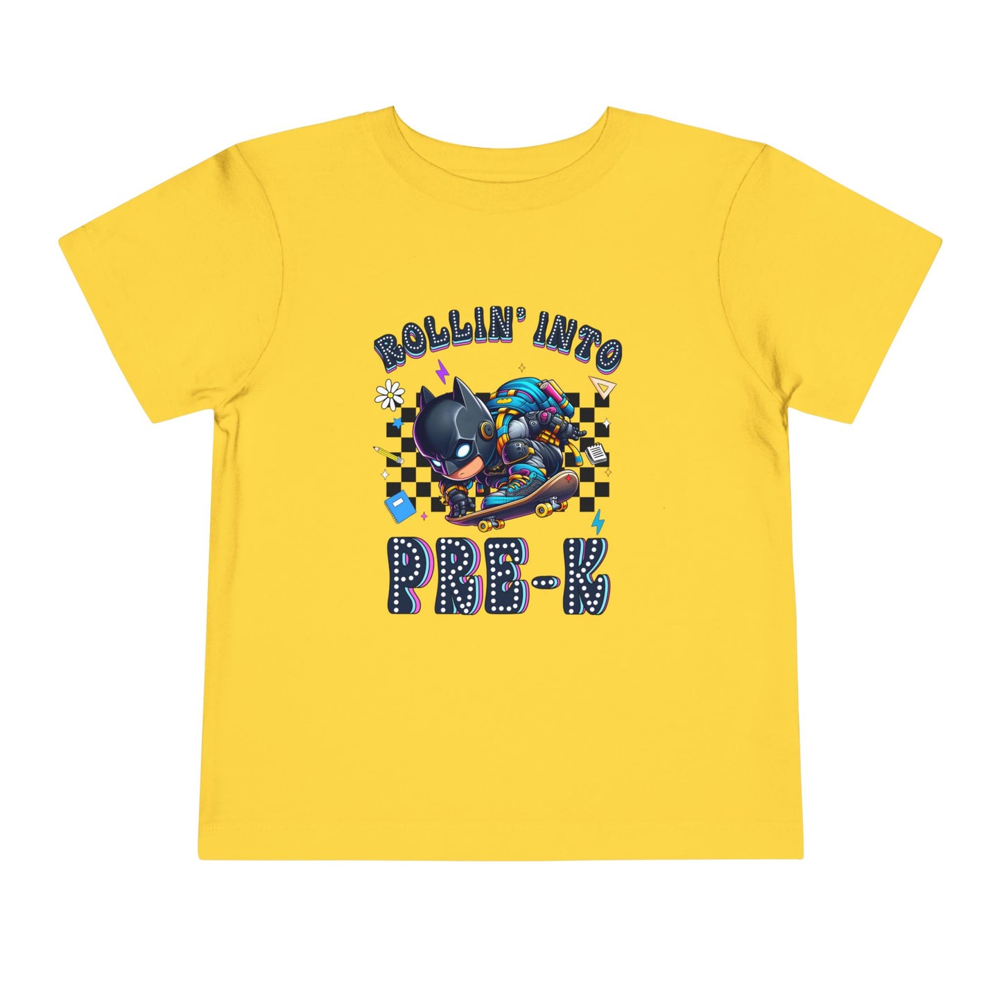 BATMAN - Rollin' Into Pre-K Toddler Short Sleeve Tee