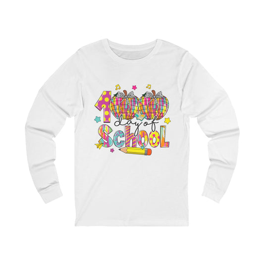 100TH DAY OF SCHOOL Jersey Long Sleeve Tee