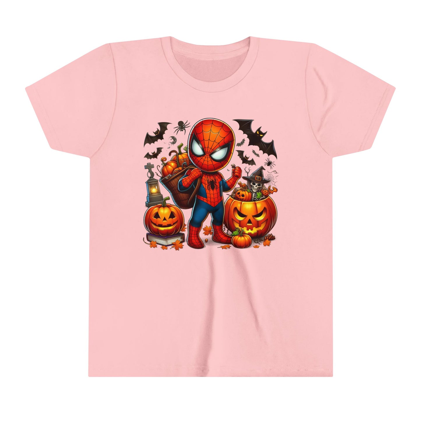 Spiderman Trick or Treat Youth Short Sleeve Tee