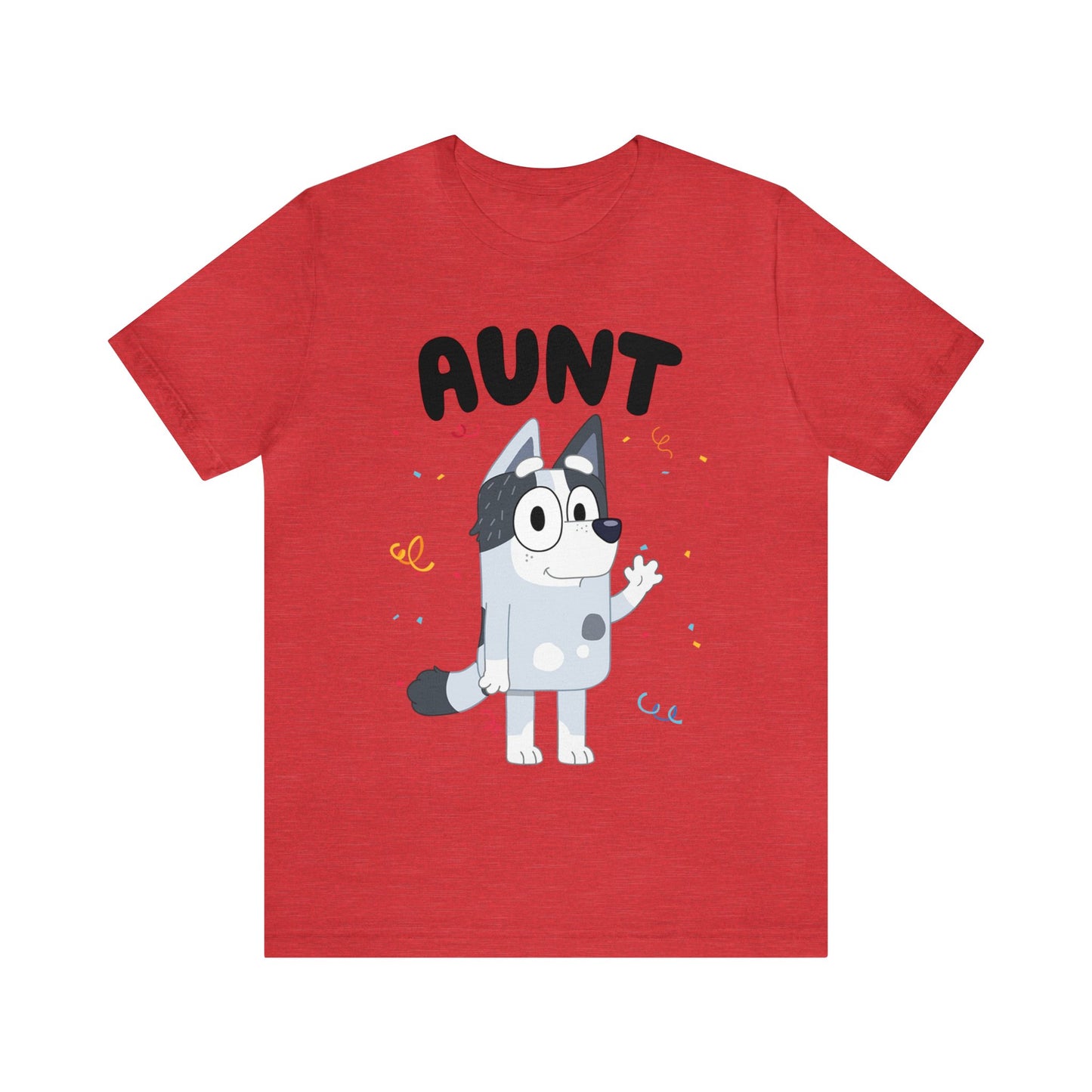 Aunt Bluey Birthday short sleeve Tshirt