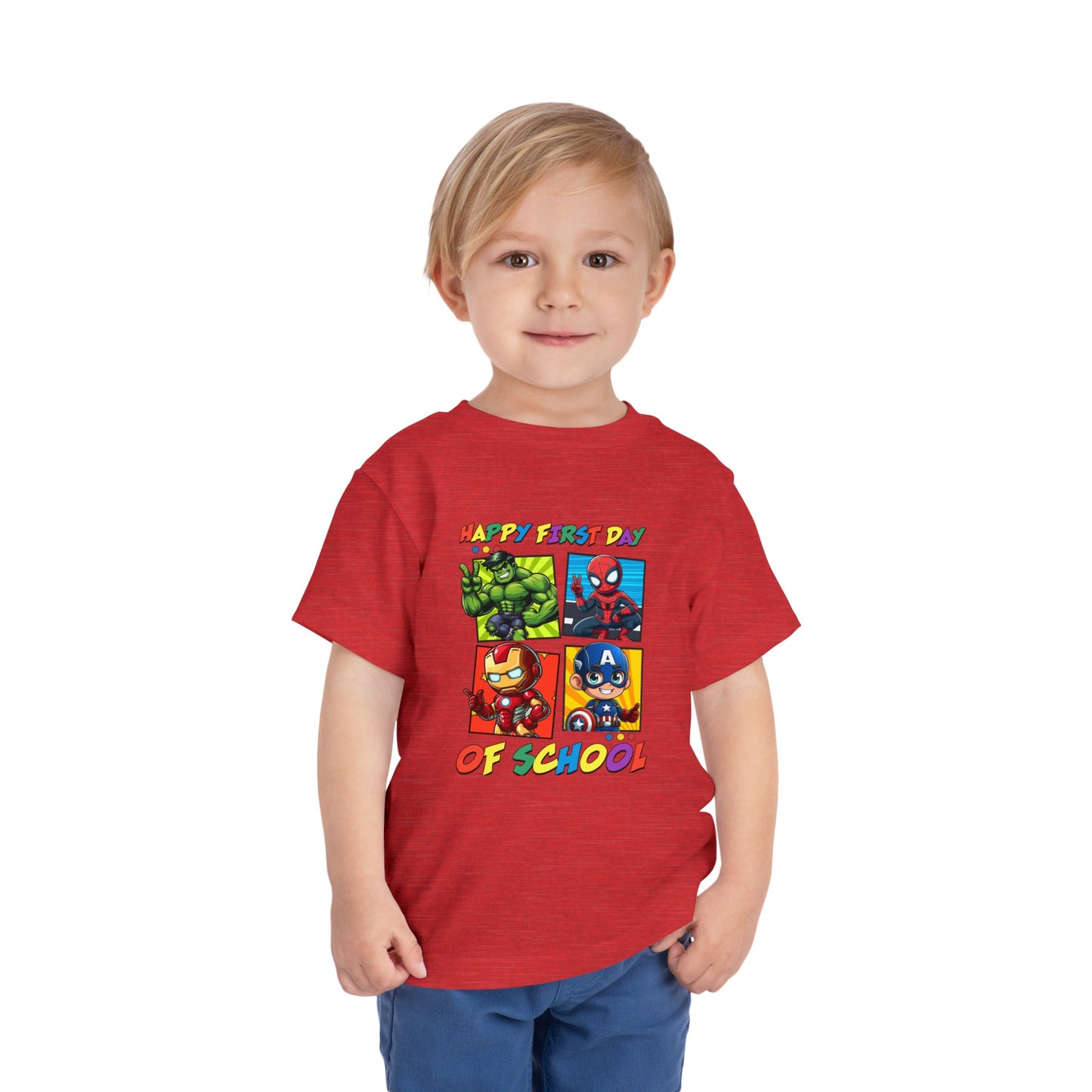 Happy First Day of School Toddler Short Sleeve Tee