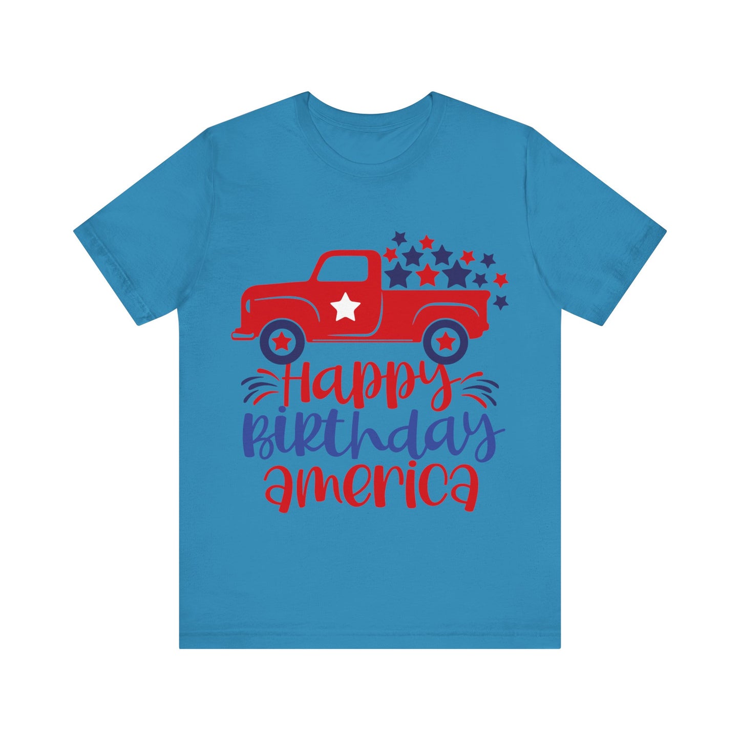 Happy Birthday America Jersey Short Sleeve Tee