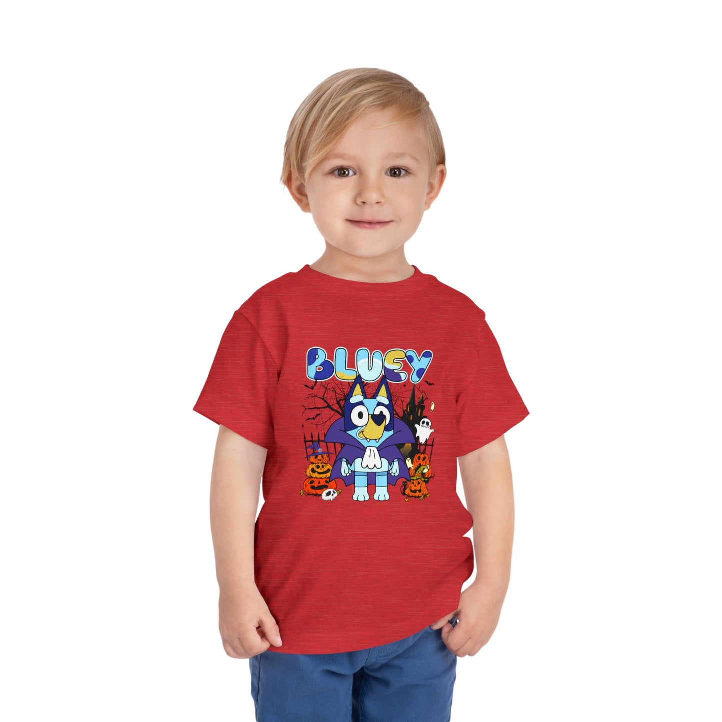 Bluey vampire Toddler Short Sleeve Tee