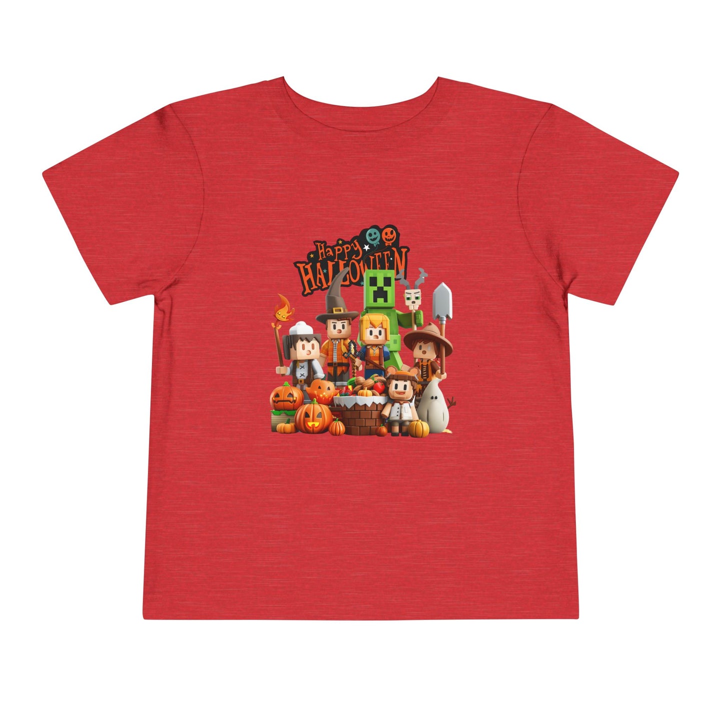 Minecraft Happy Halloween Toddler Short Sleeve Tee