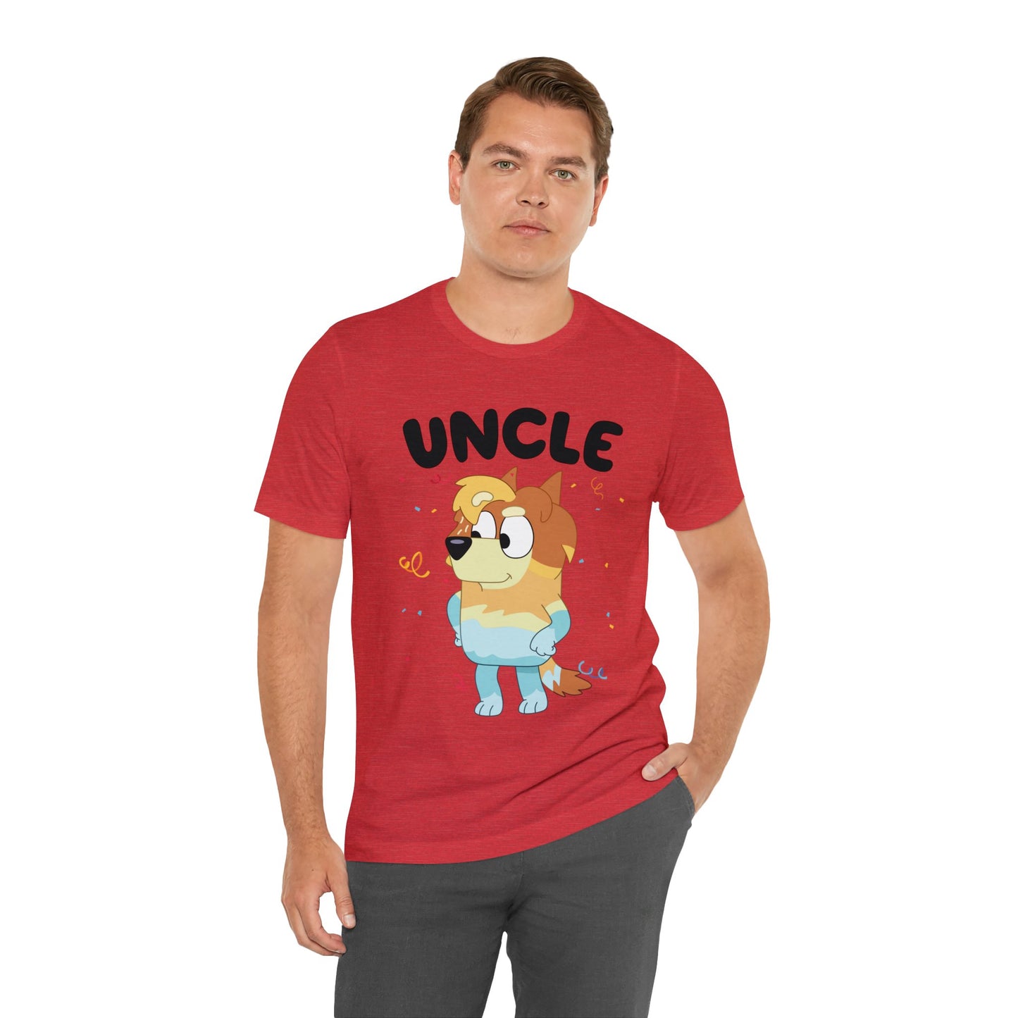 Uncle Bluey Birthday Short sleeve Tshirt