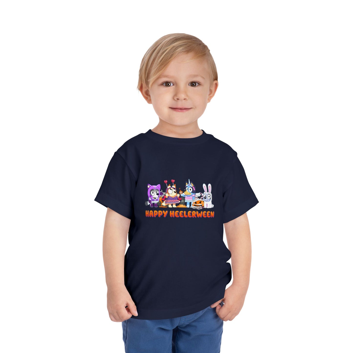 Happy Heelerween Toddler Short Sleeve Tee