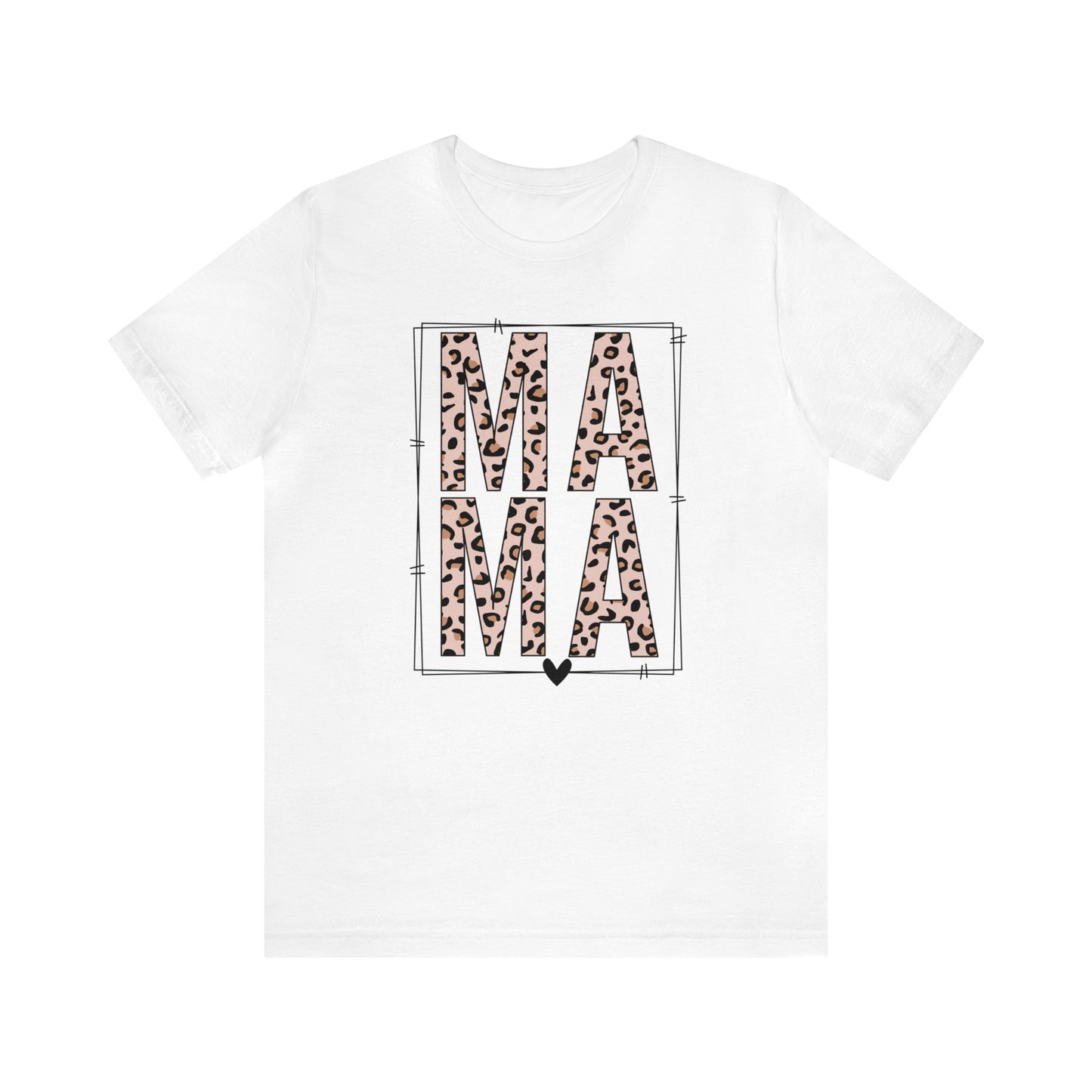 MAMA Leopard print short sleeve tshirt