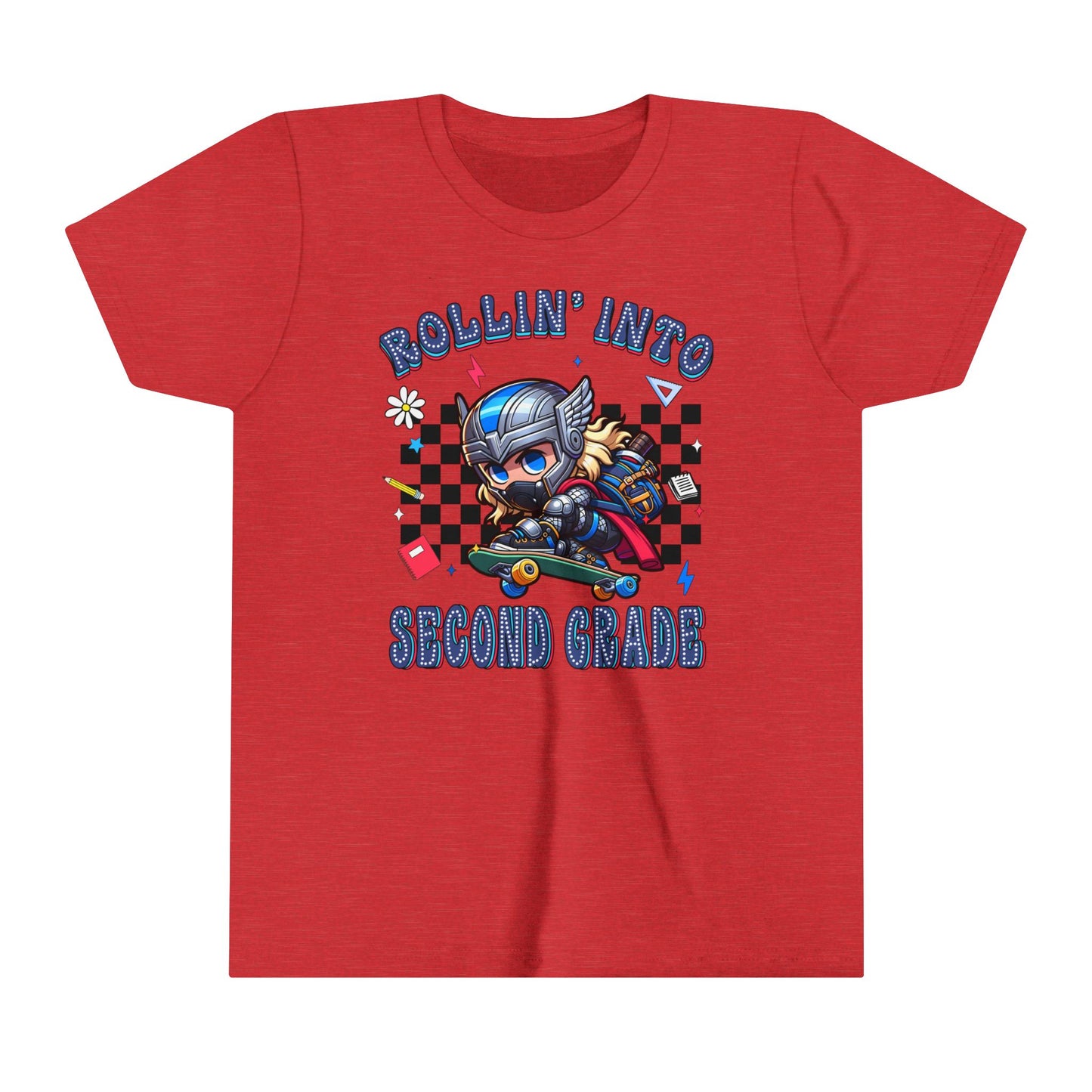 THOR - Rollin' Into 2nd Grade Youth Short Sleeve Tee