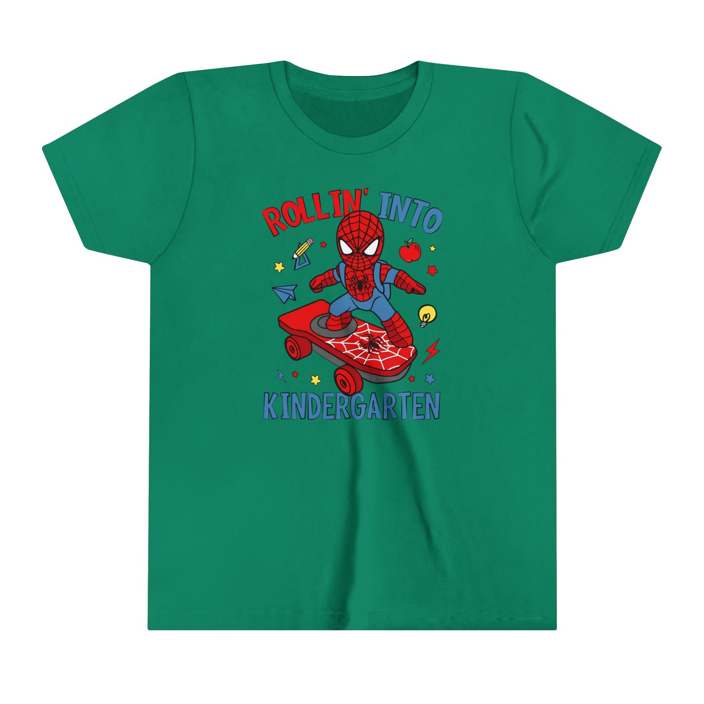 Rollin' Into Kindergarten Youth Short Sleeve Tee
