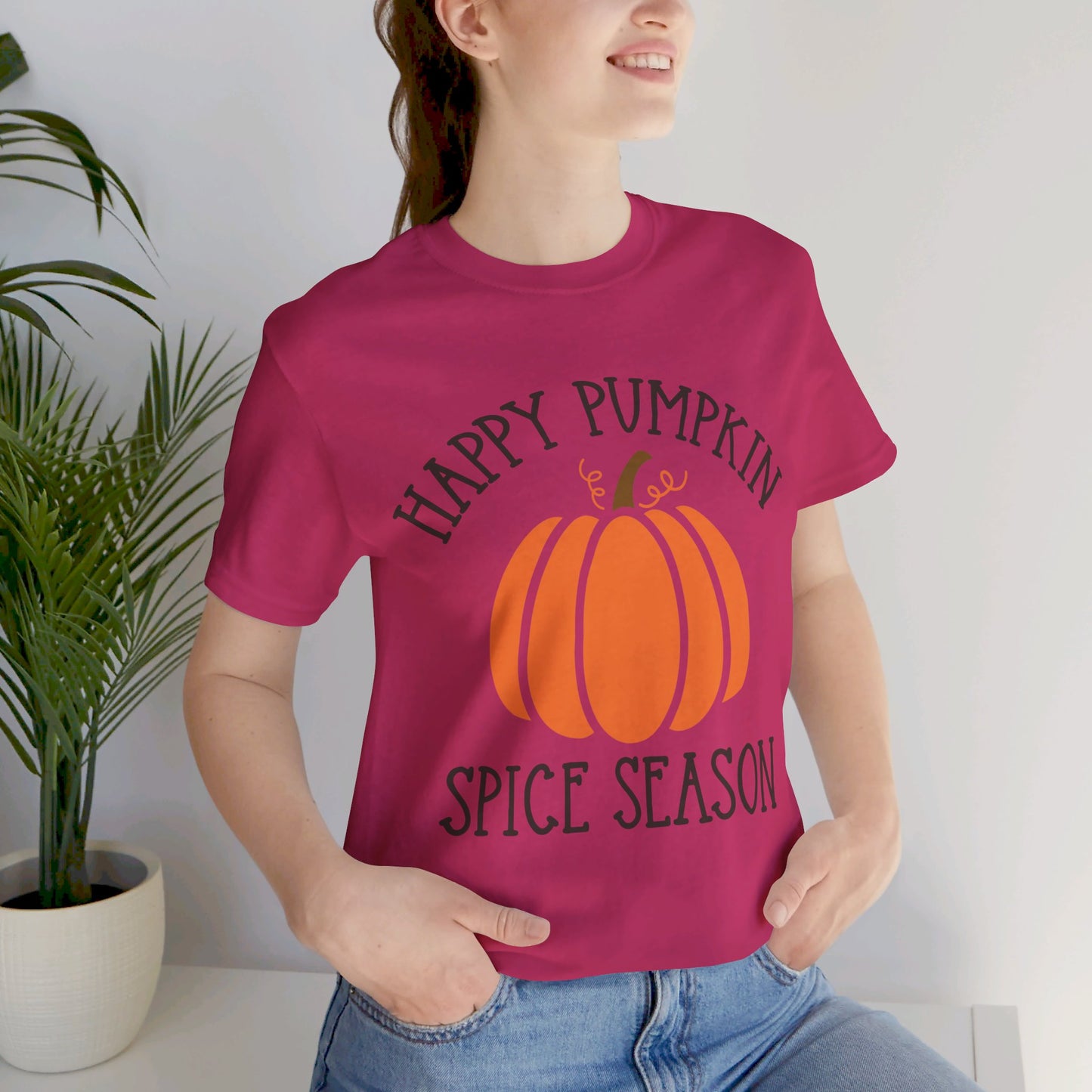 Happy Pumpkin Spice Season Jersey Short Sleeve Tee