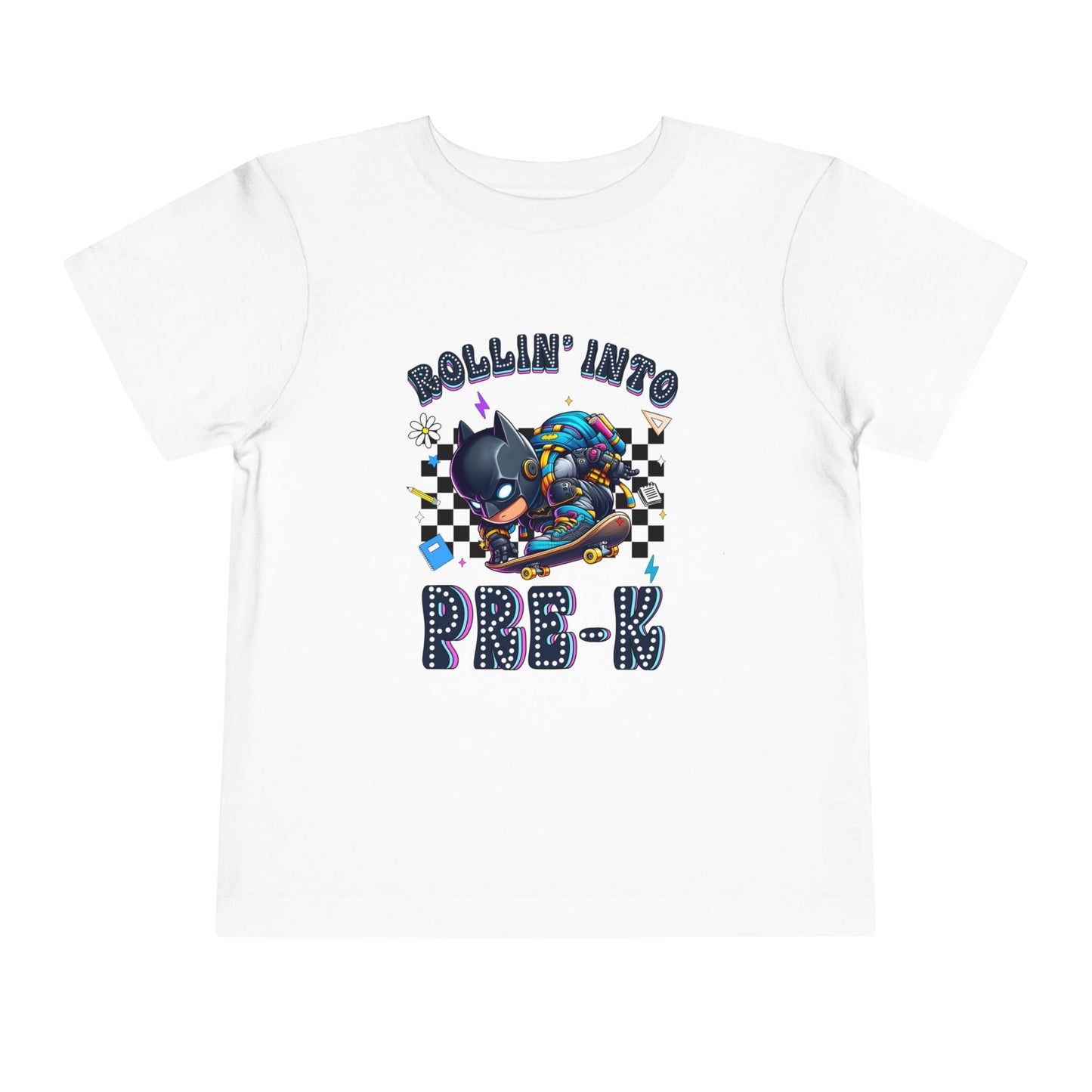 BATMAN - Rollin' Into Pre-K Toddler Short Sleeve Tee