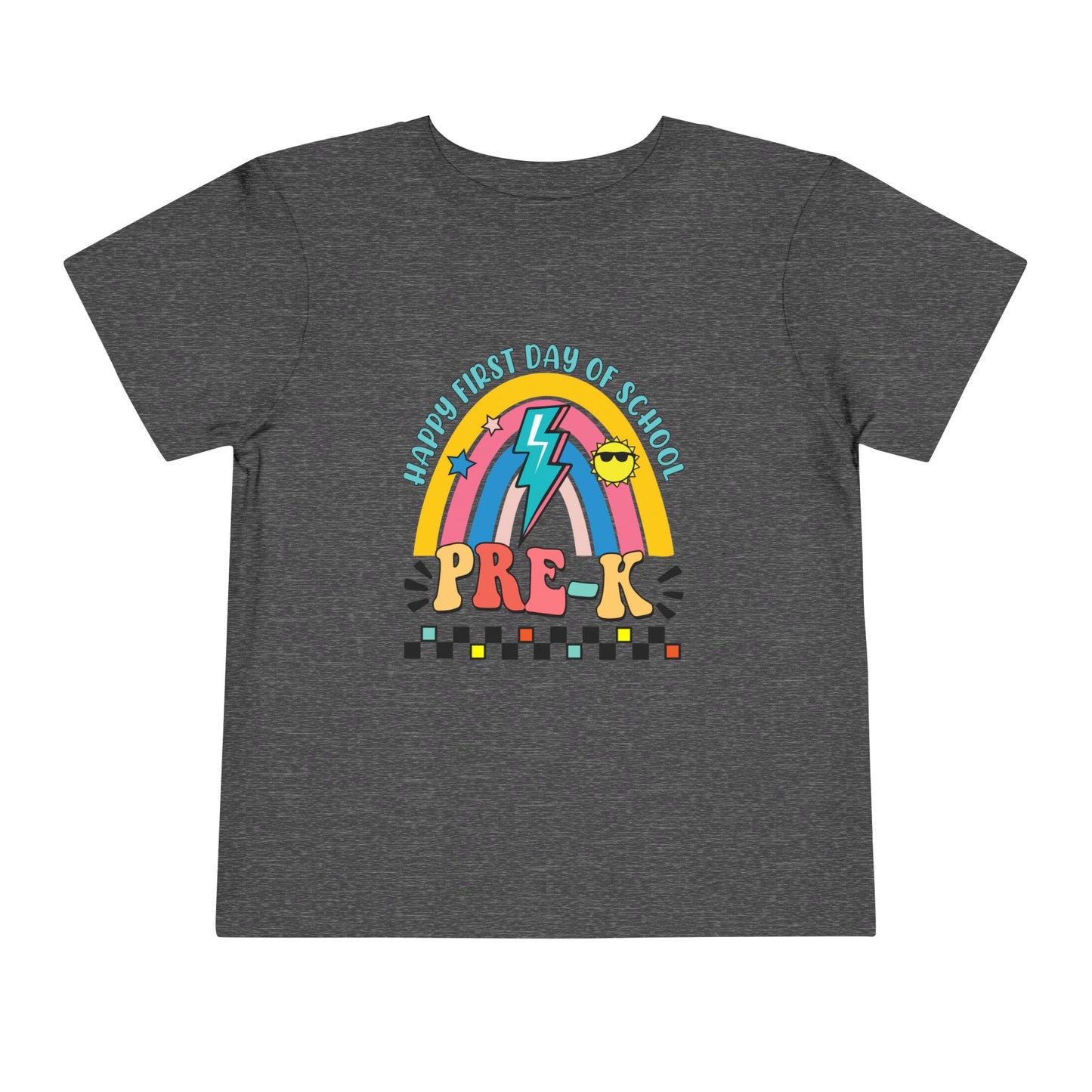 Happy First Day of School - Pre-K Toddler Short Sleeve Tee