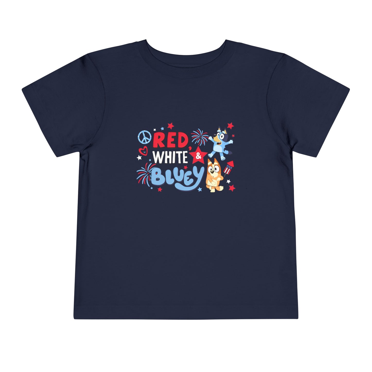 Red, White & Bluey Toddler Short Sleeve Tee