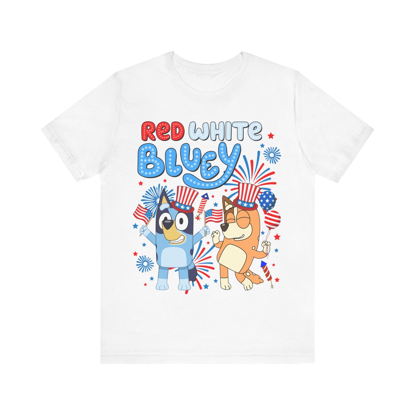 Red, White & Bluey Jersey Short Sleeve Tee