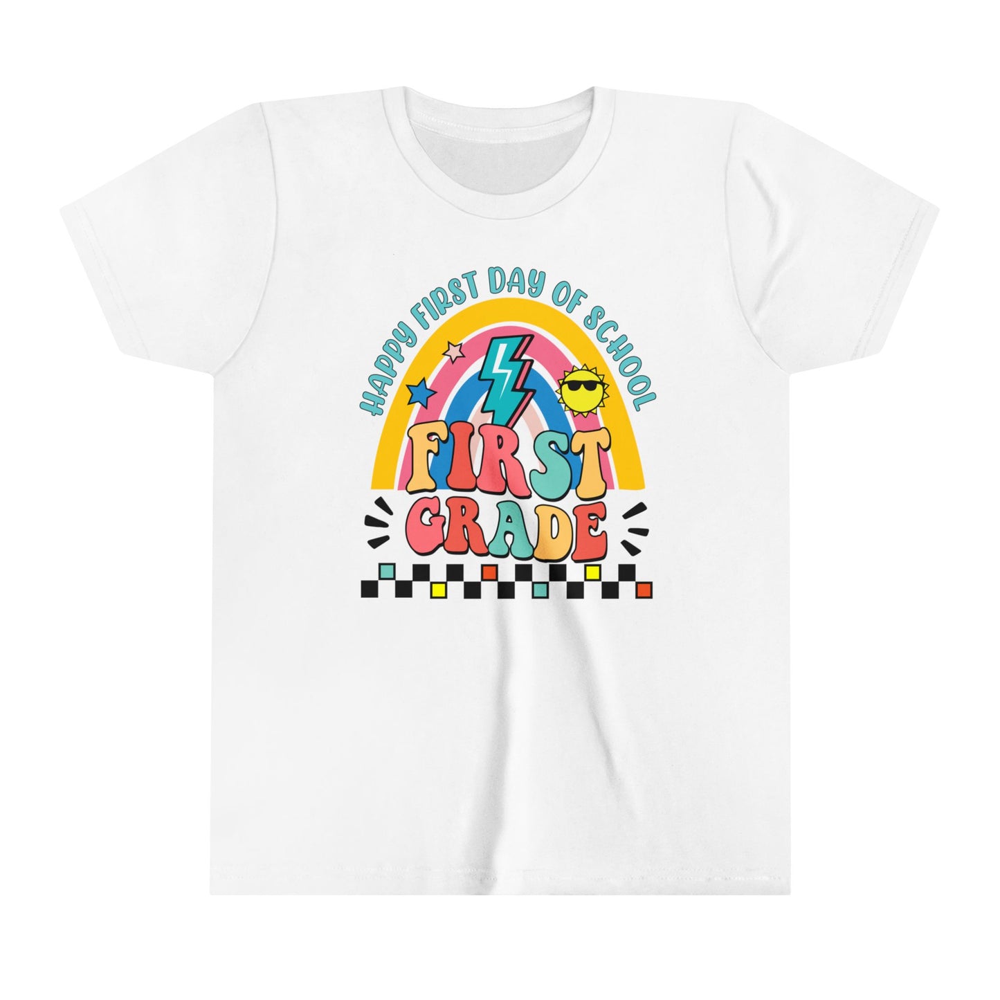 Happy First Day of School - 1st Grade Youth Short Sleeve Tee