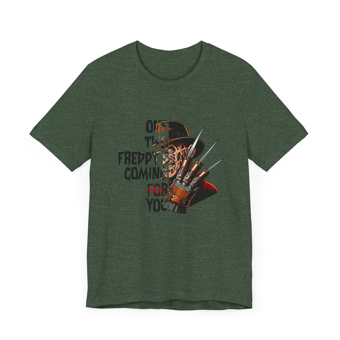 One, Two Freddy's Coming for you Jersey Short Sleeve Tee