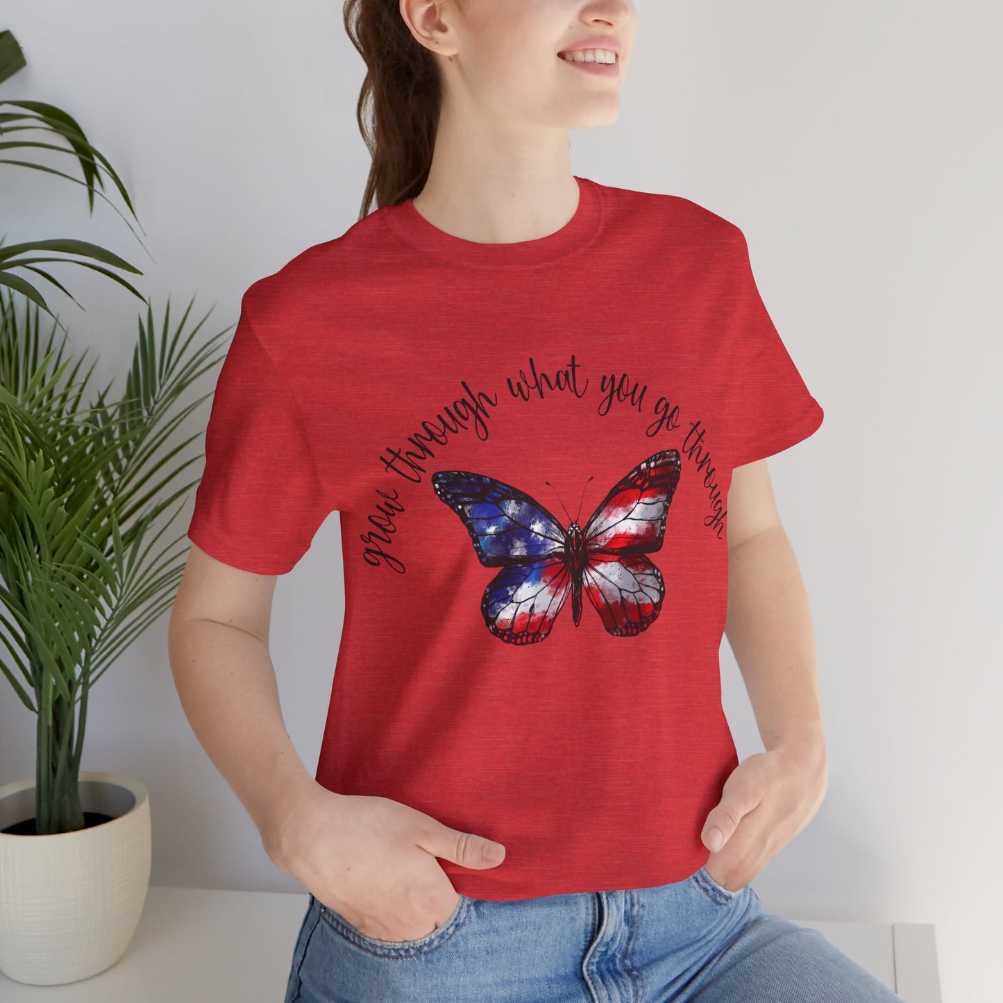 Grow Through What You Go Through Jersey Short Sleeve Tee
