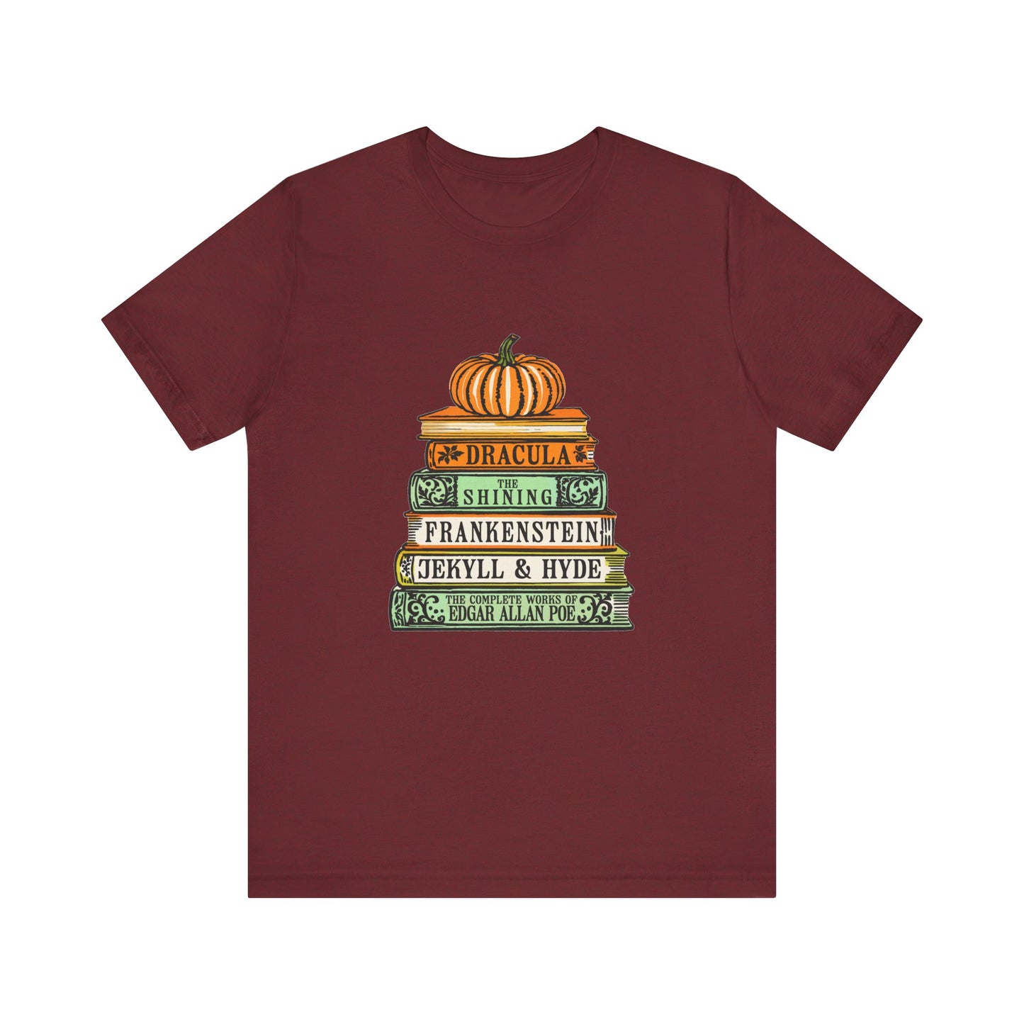 Horror Books Jersey Short Sleeve Tee