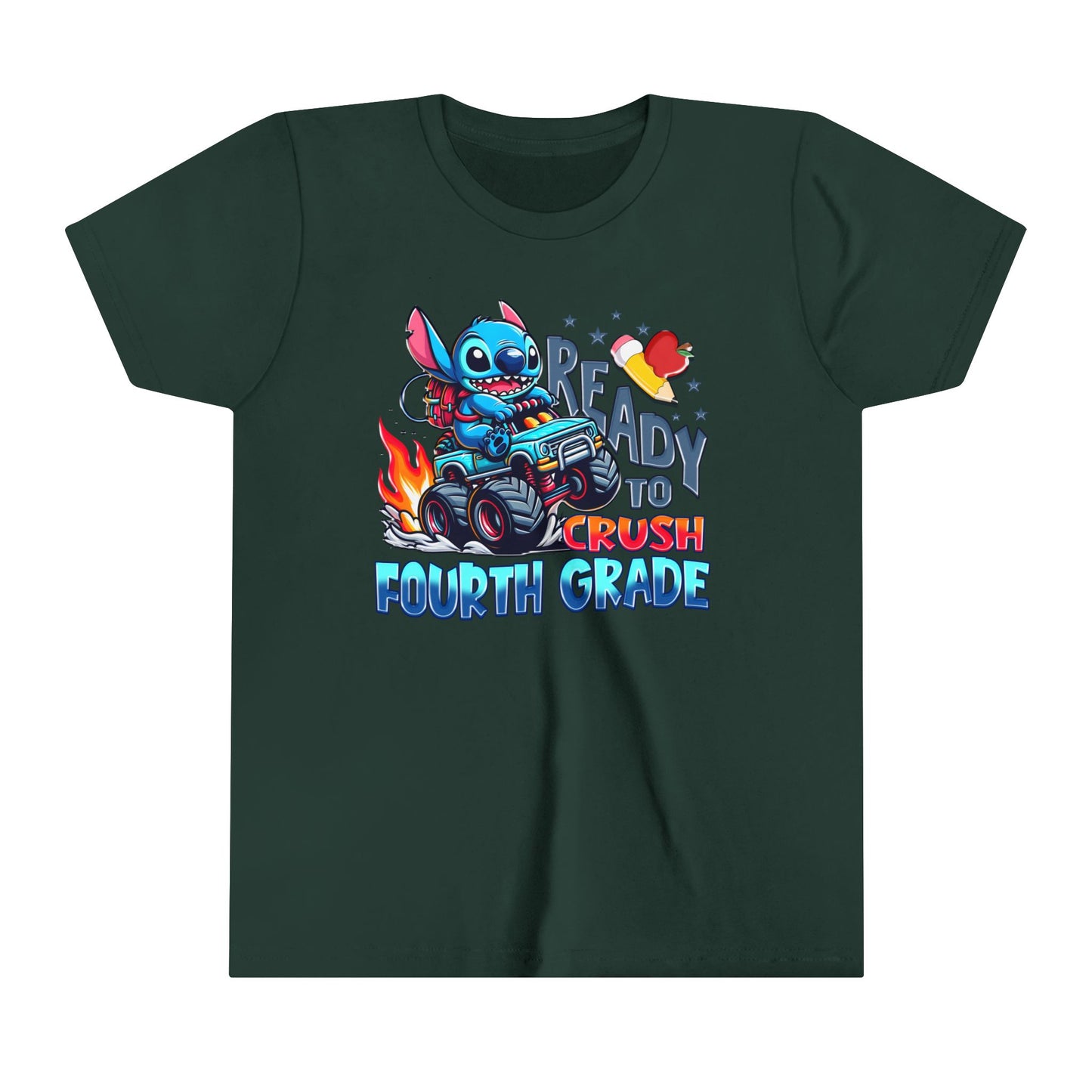 Ready to Crush Fourth Grade Youth Short Sleeve Tee