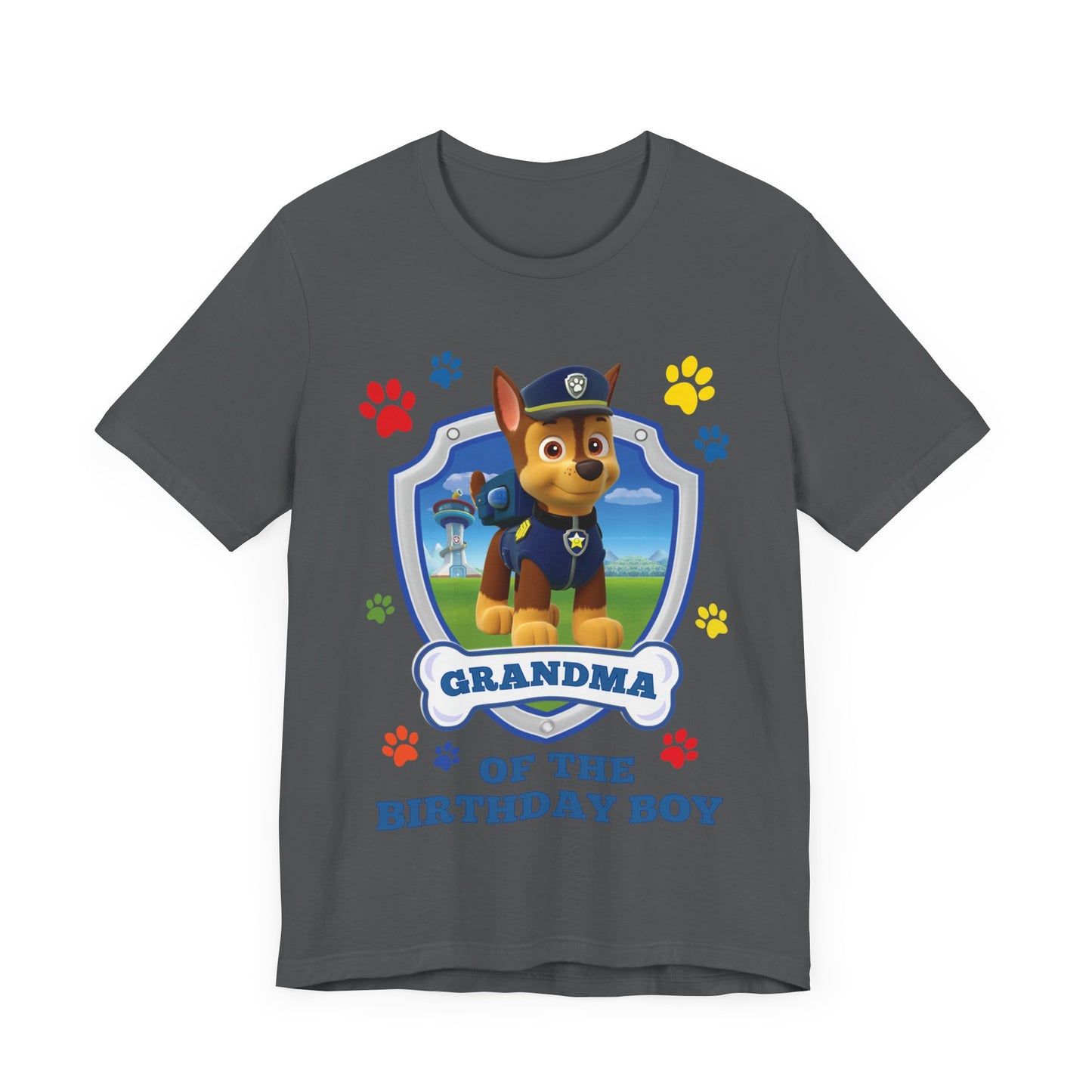 Grandma of the Birthday Boy Jersey Short Sleeve Tee