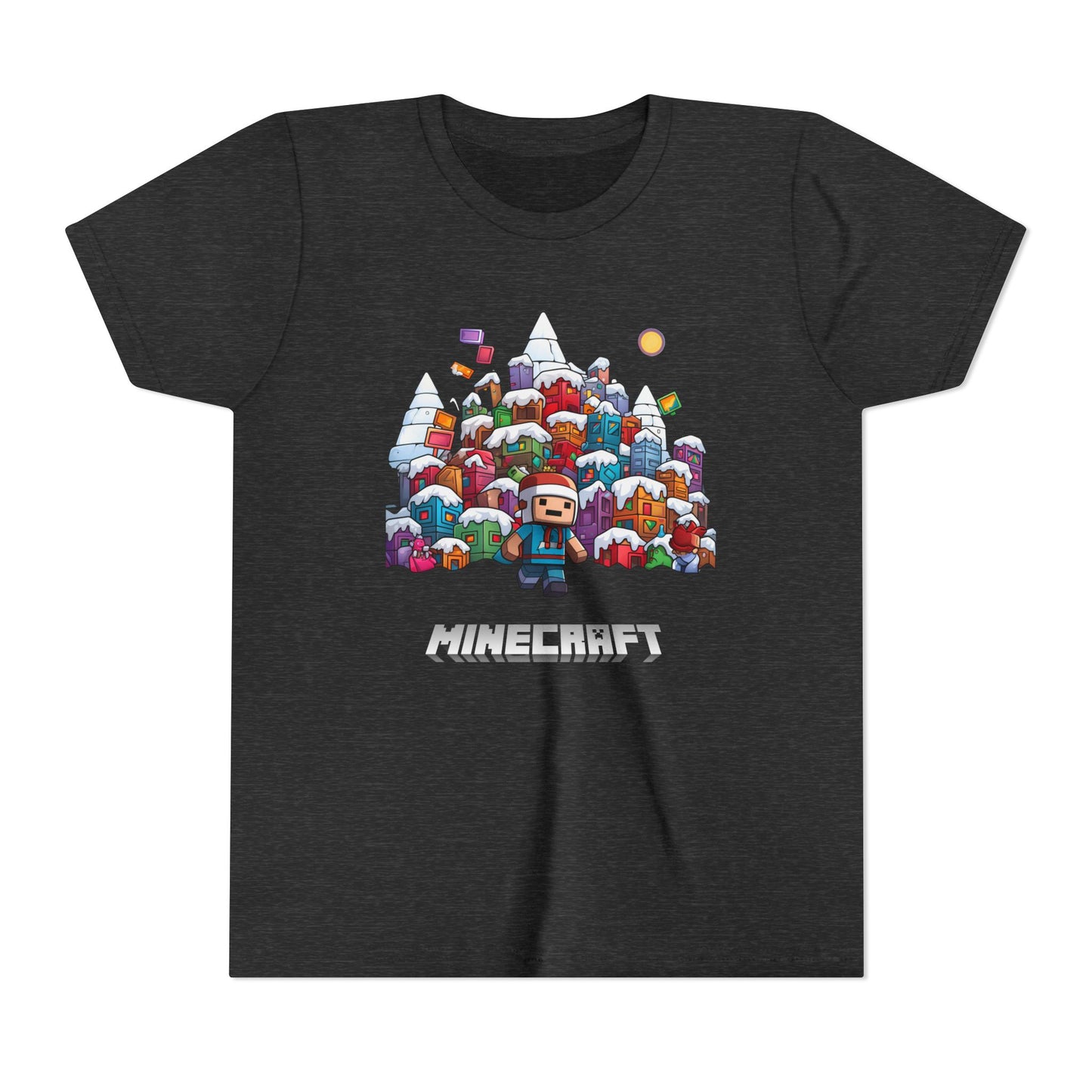 Christmas Mine-craft Youth Short Sleeve Tee