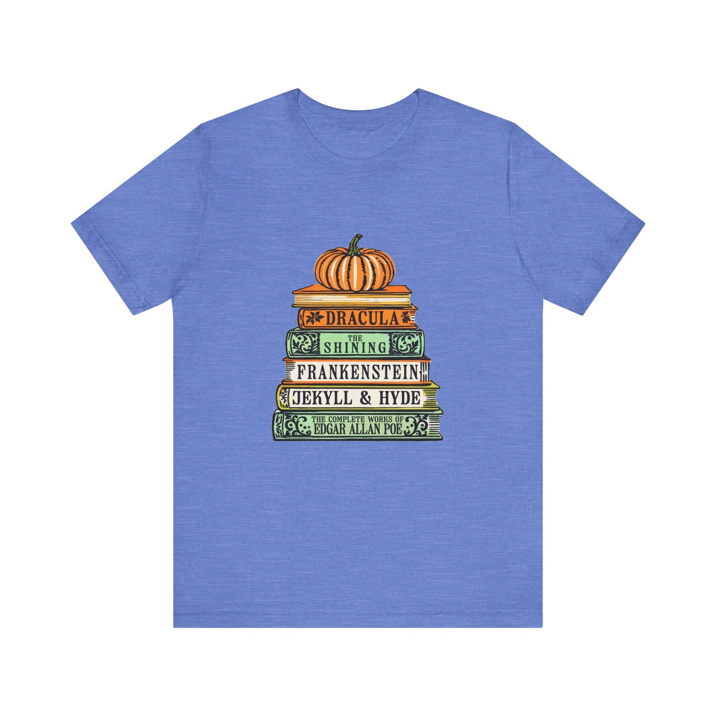 Horror Books Jersey Short Sleeve Tee