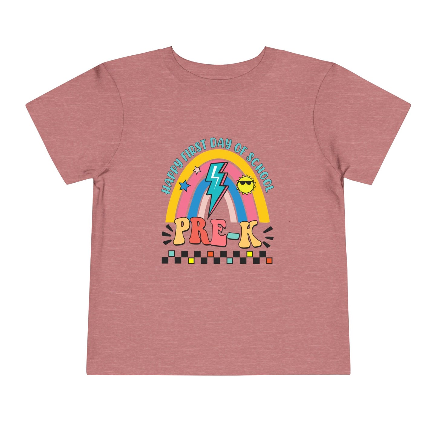 Happy First Day of School - Pre-K Toddler Short Sleeve Tee