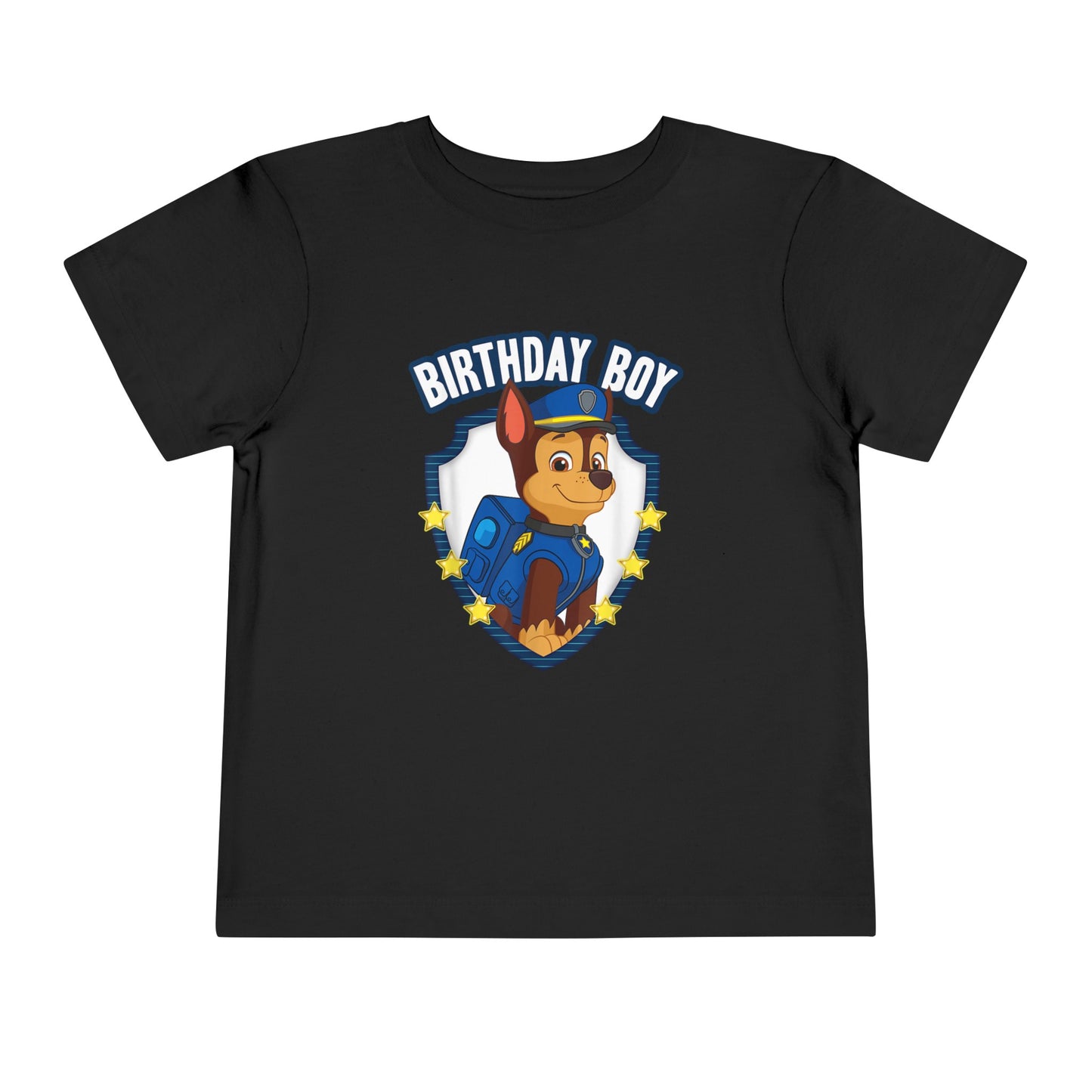 Paw Patrol Chase Birthday Boy Toddler Short Sleeve Tee