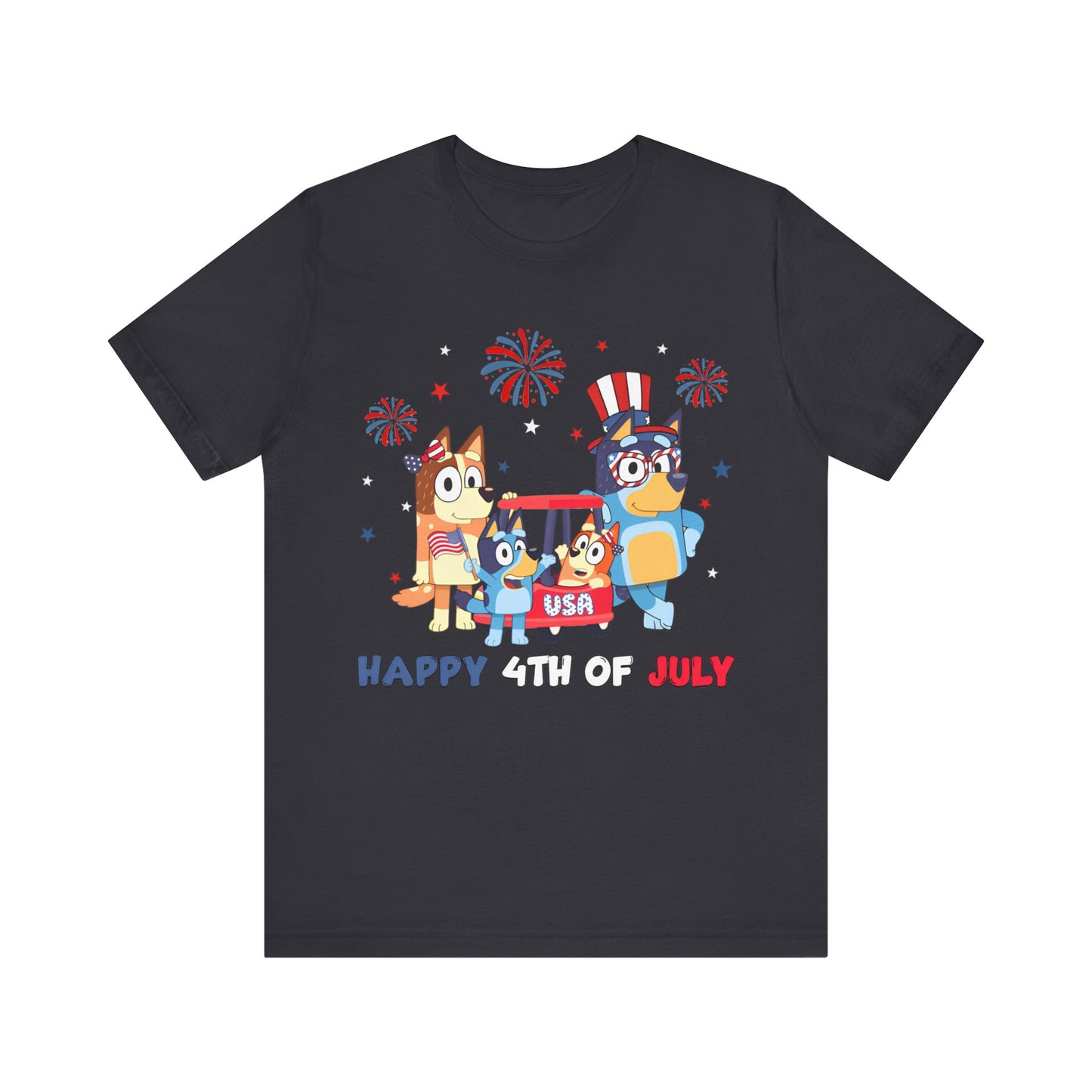 Happy 4th of July Jersey Short Sleeve Tee