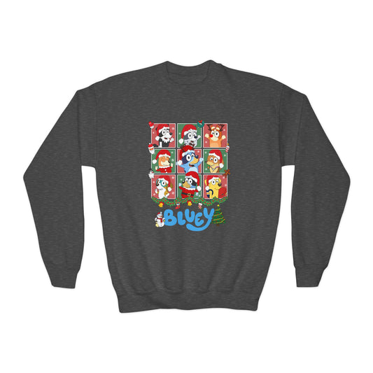 Christmas Polaroids Youth Crewneck Sweatshirt