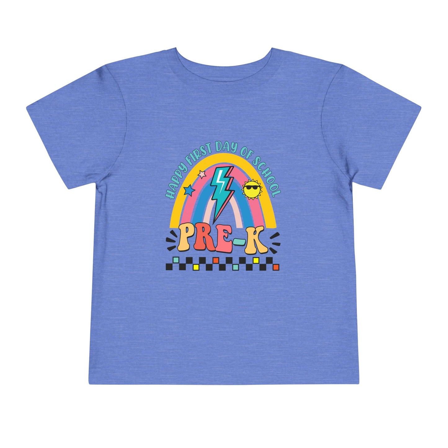 Happy First Day of School - Pre-K Toddler Short Sleeve Tee