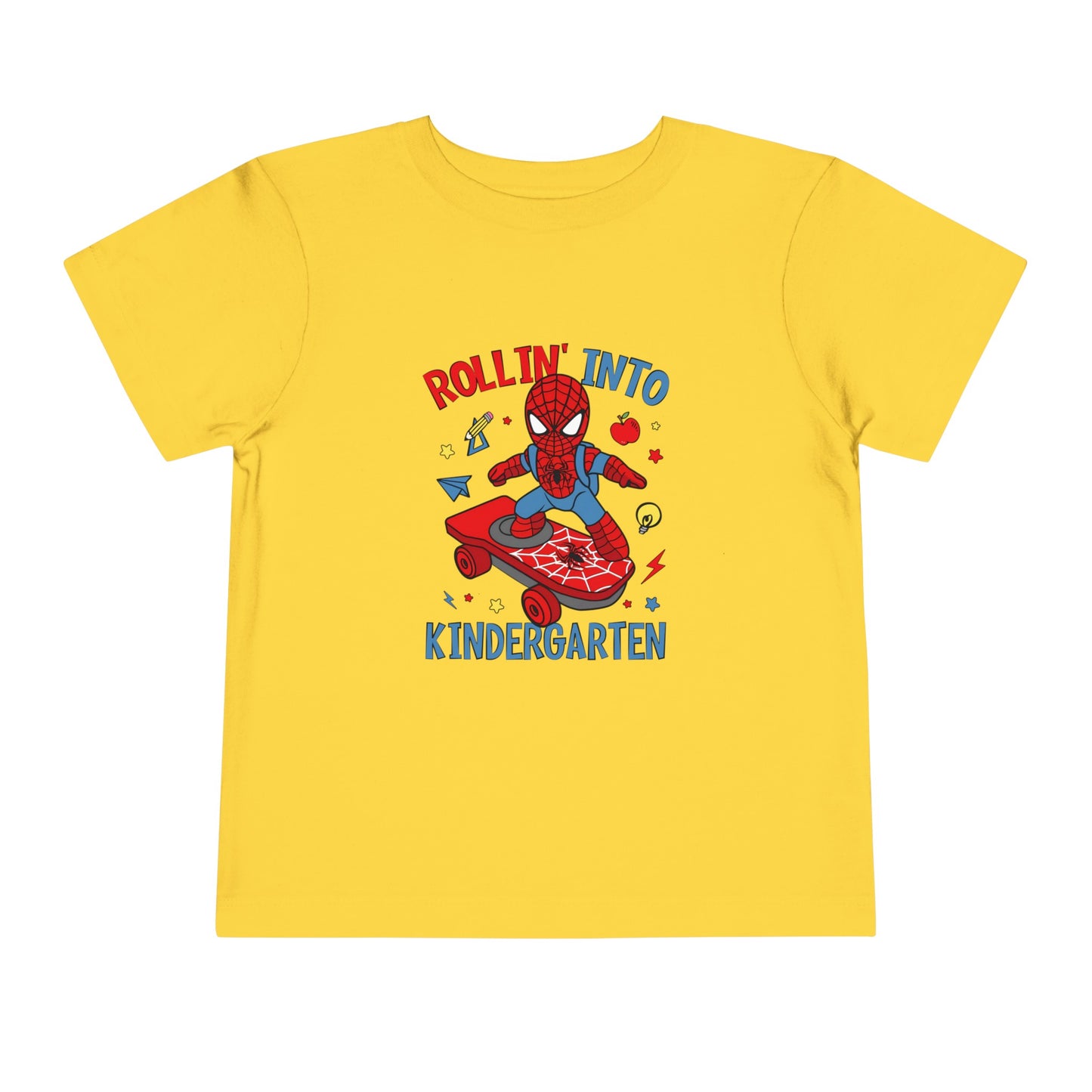 Rollin' Into Kindergarten Toddler Short Sleeve Tee