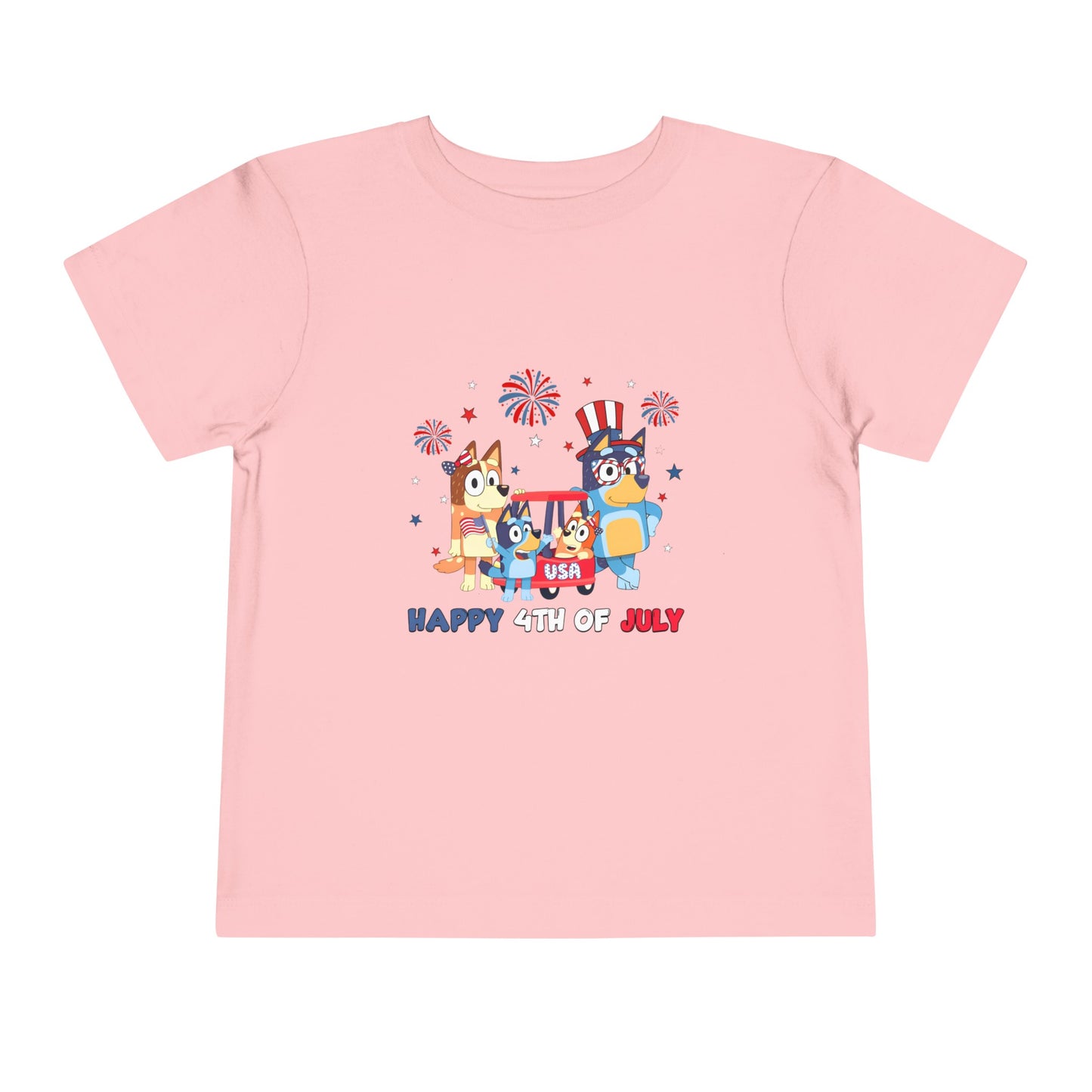 Happy 4th of July Toddler Short Sleeve Tee