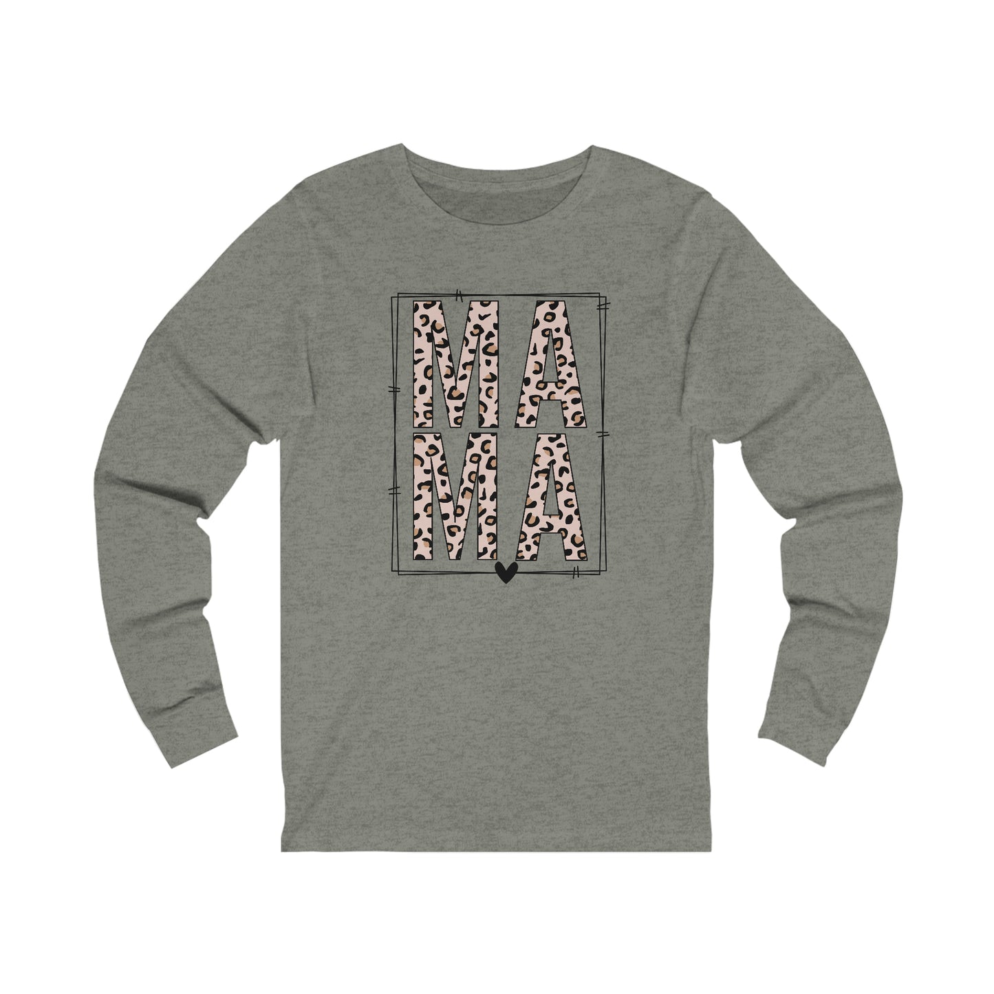 MAMA Leopard print long sleeve tshirt