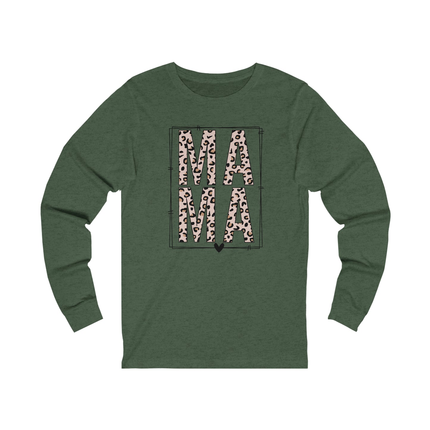 MAMA Leopard print long sleeve tshirt