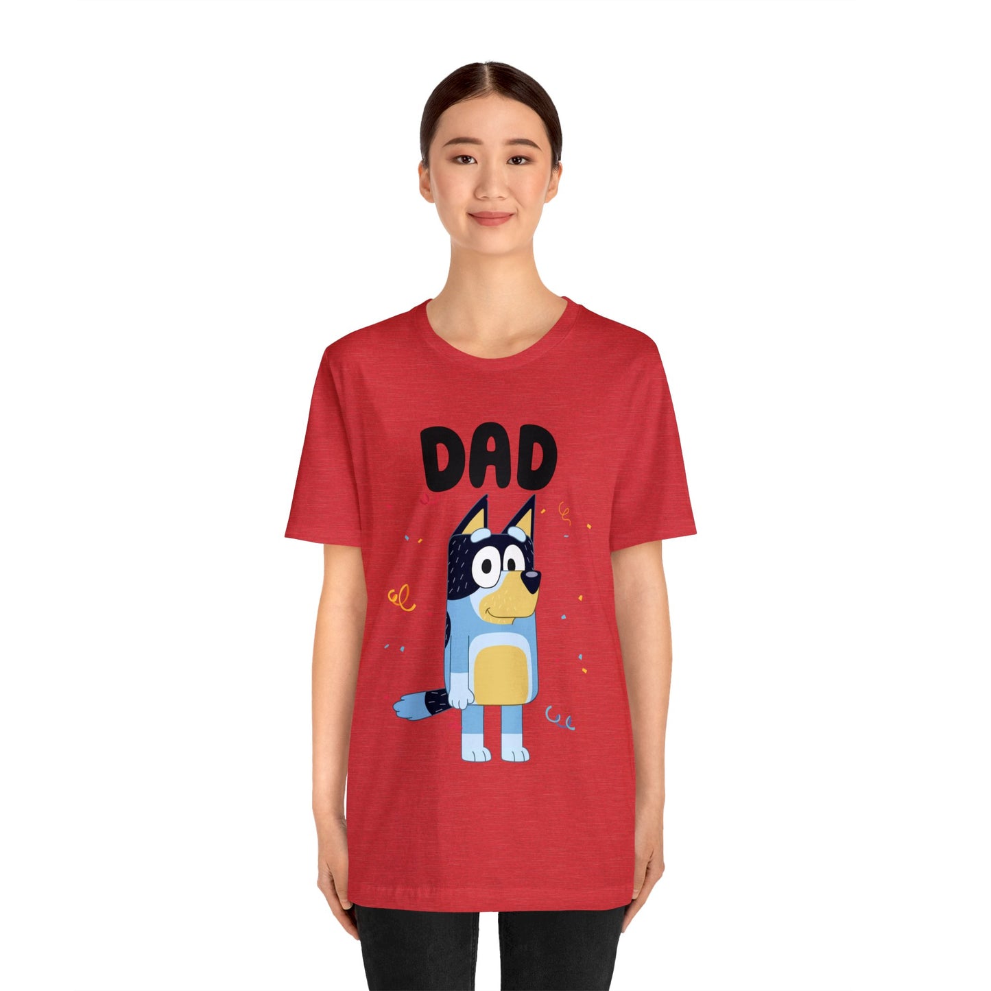 Dad Bluey Birthday Short sleeve Tshirt