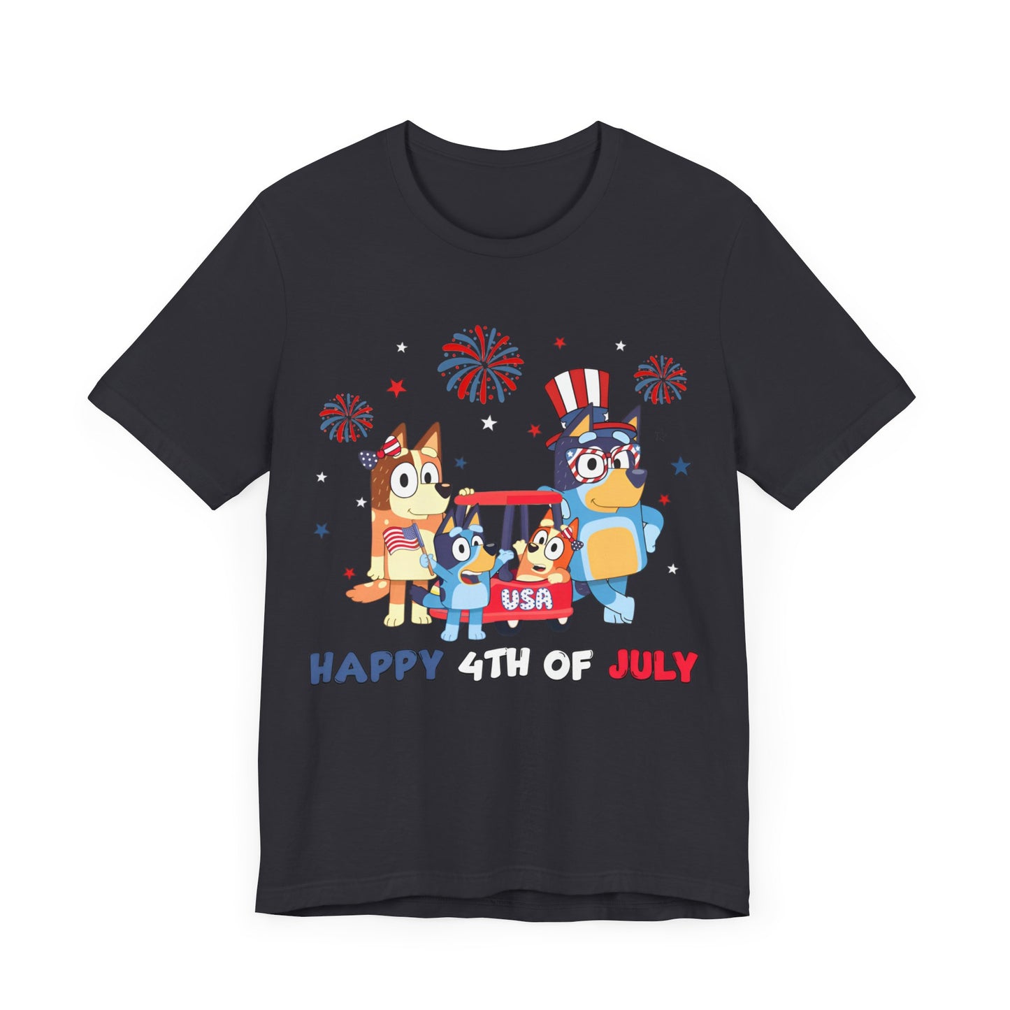 Happy 4th of July Jersey Short Sleeve Tee